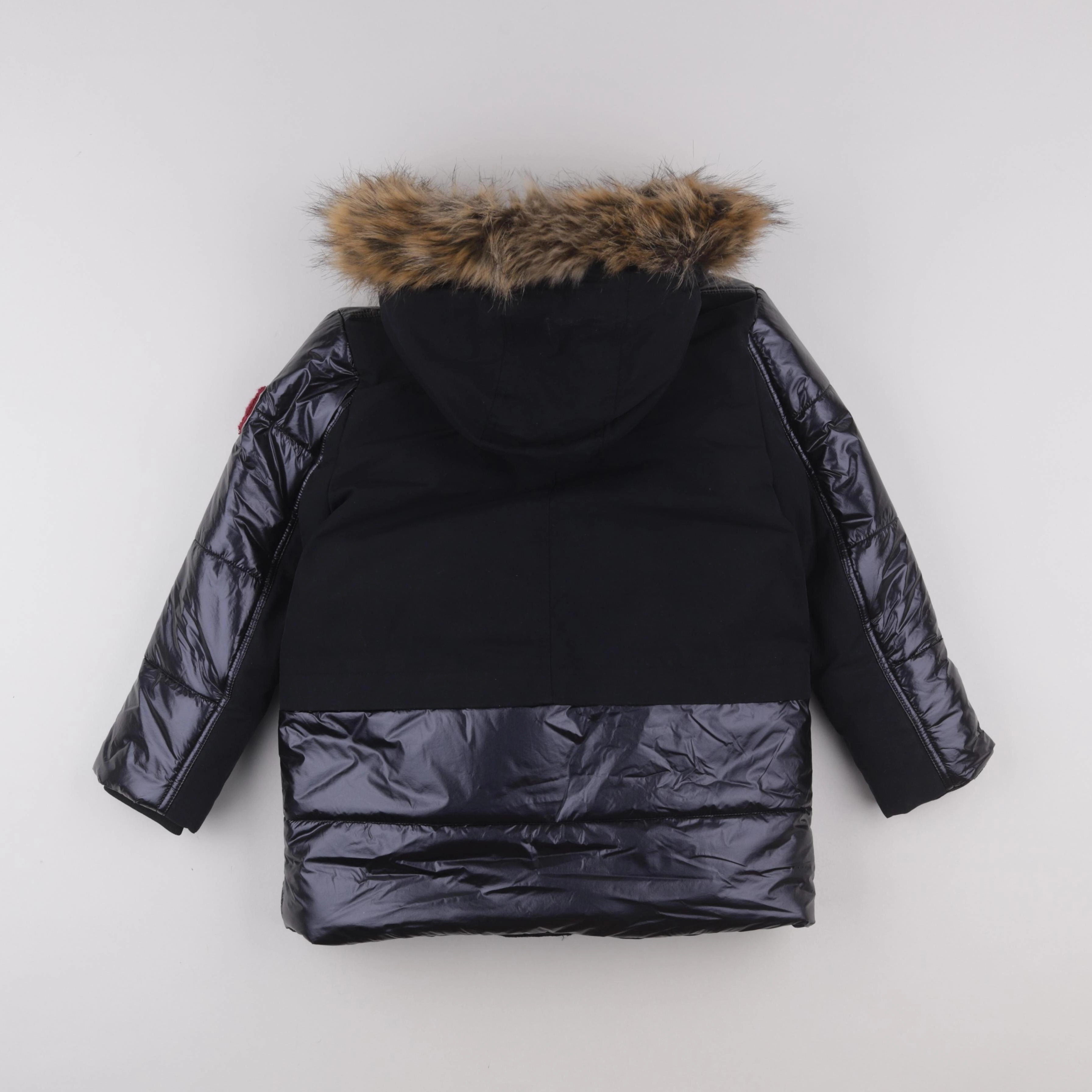IKKS - manteau doublure amovible bleu - 8 ans