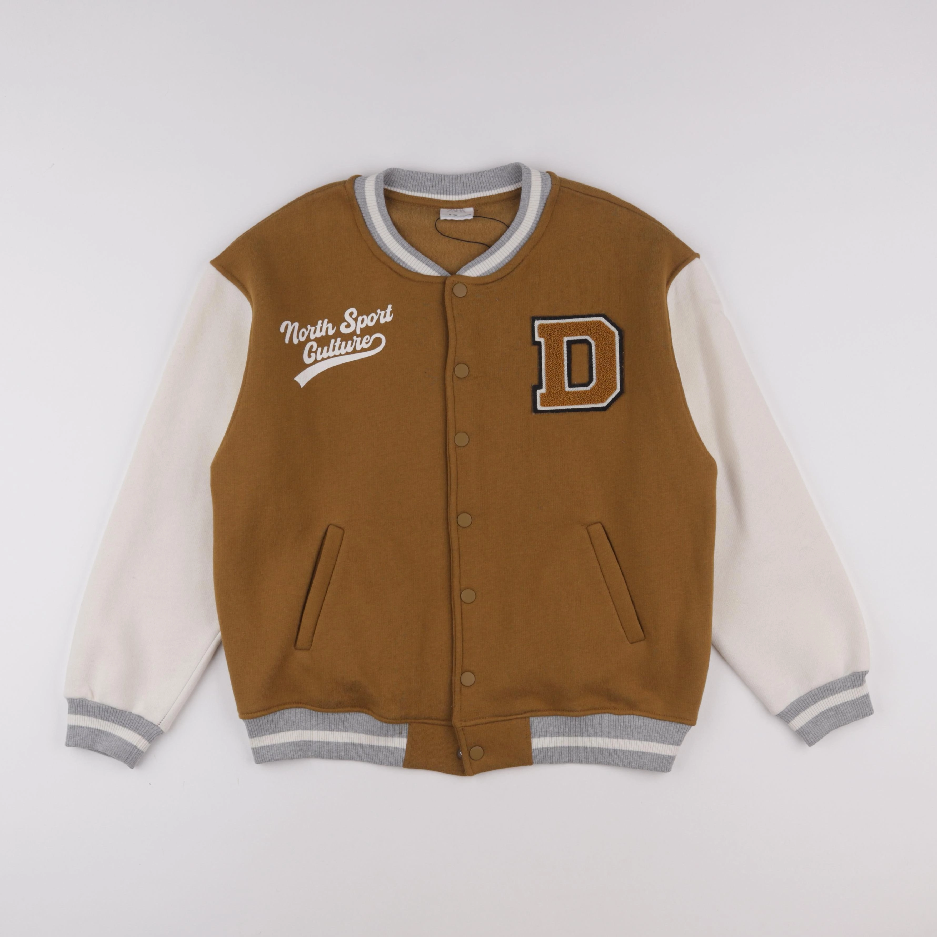 Zara - veste imprimé au dos beige, marron - 9/10 ans