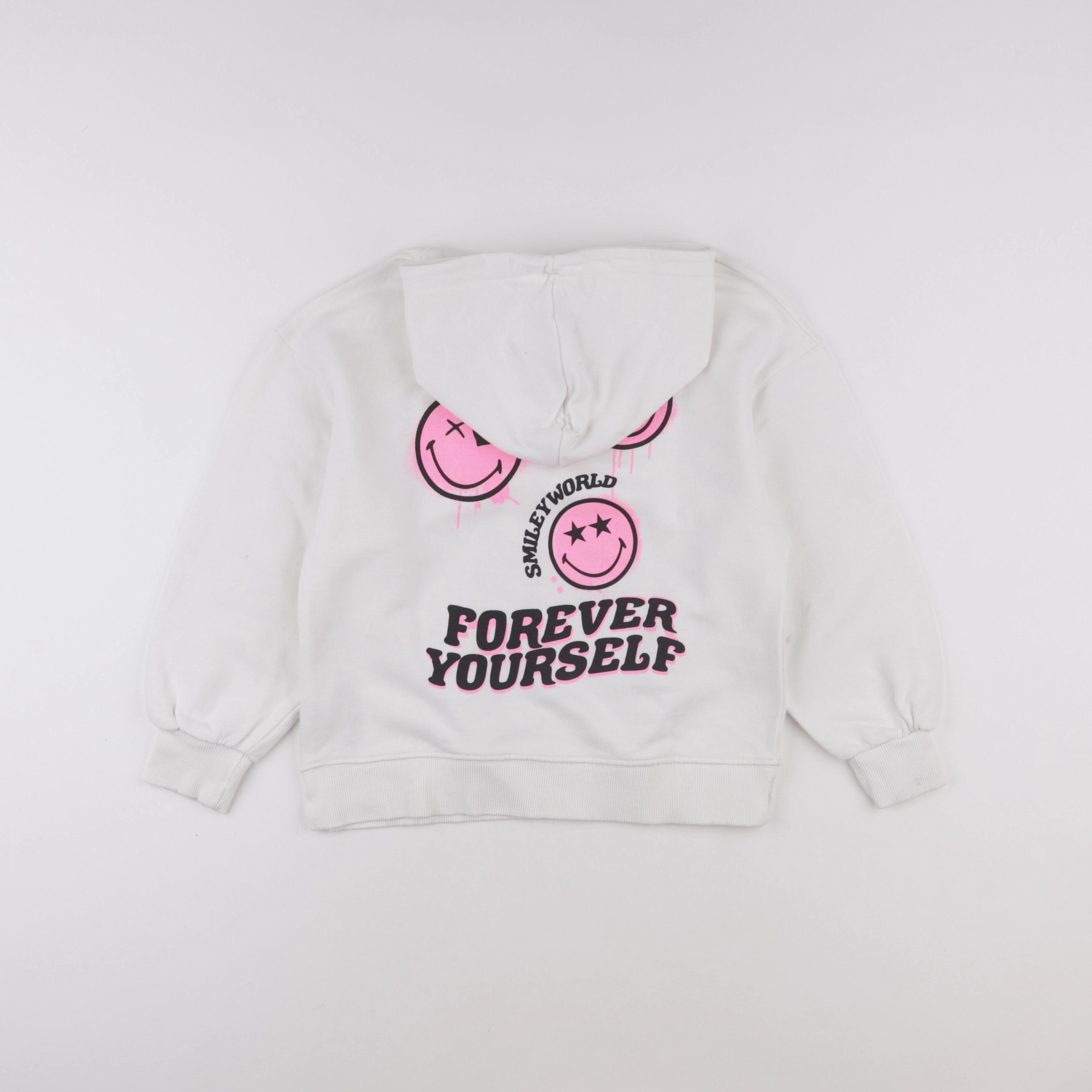 Zara - sweat imprimé au dos blanc - 10 ans