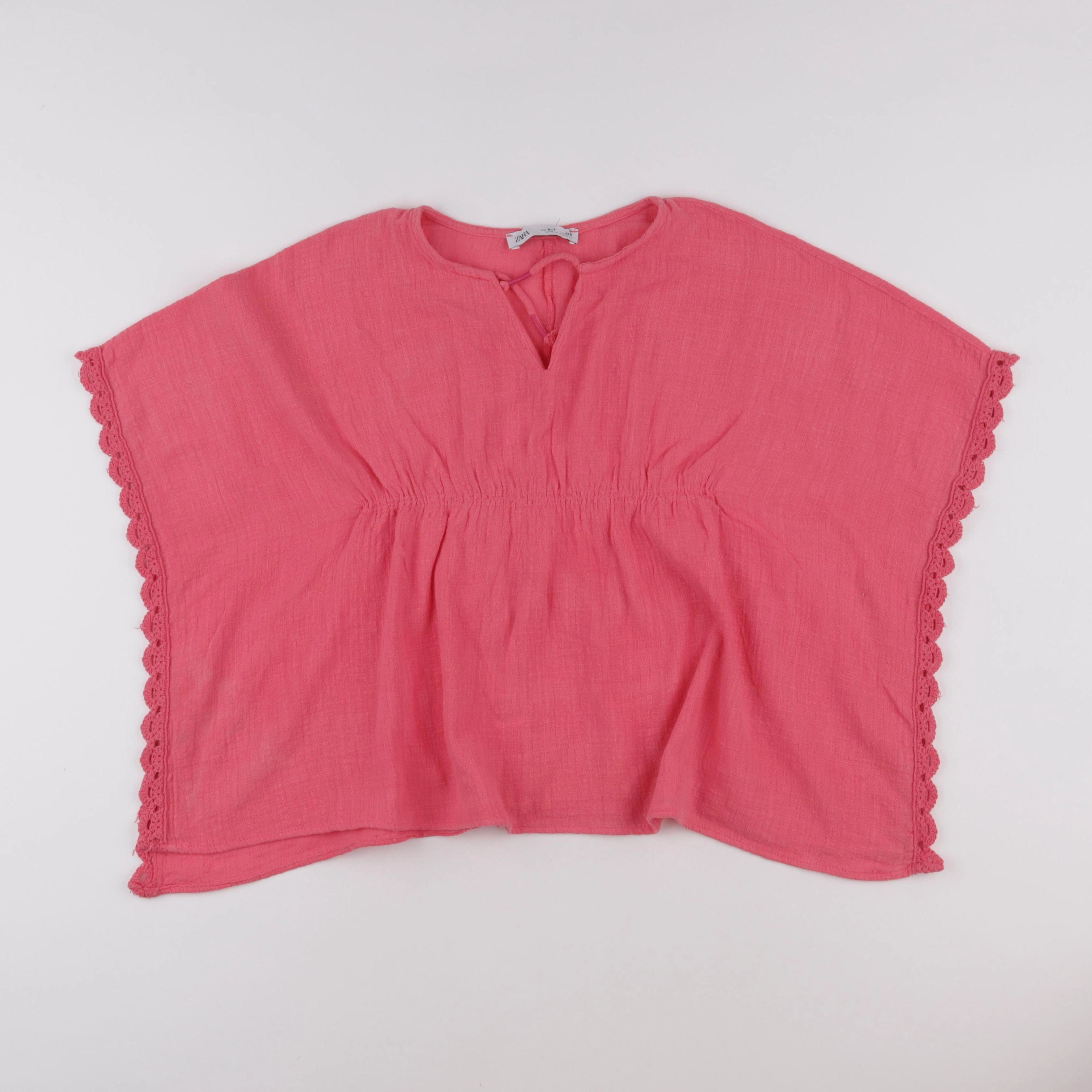 Zara - blouse rose - 6/7 ans