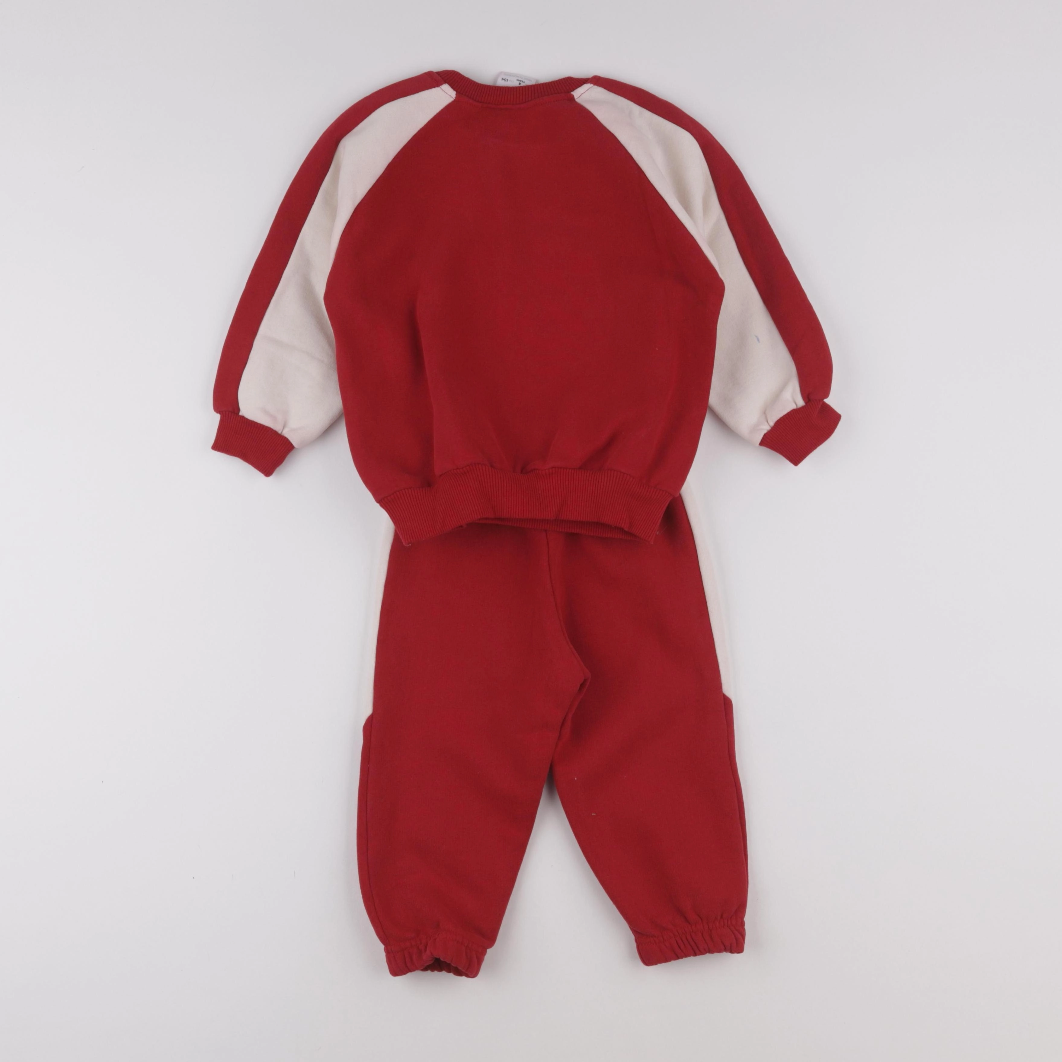 Zara - ensemble beige, rouge - 3 ans