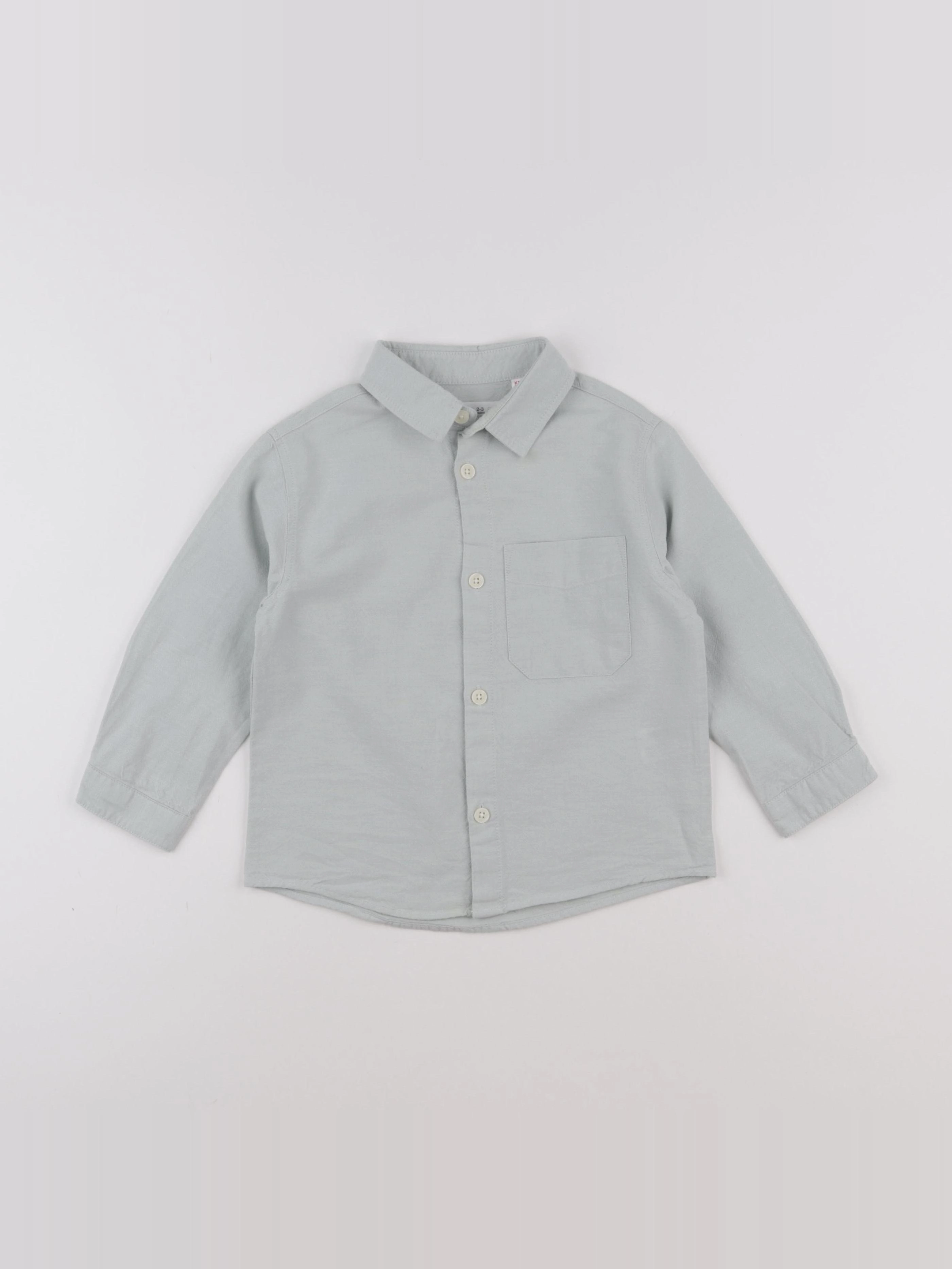 Zara - chemise vert - 2/3 ans
