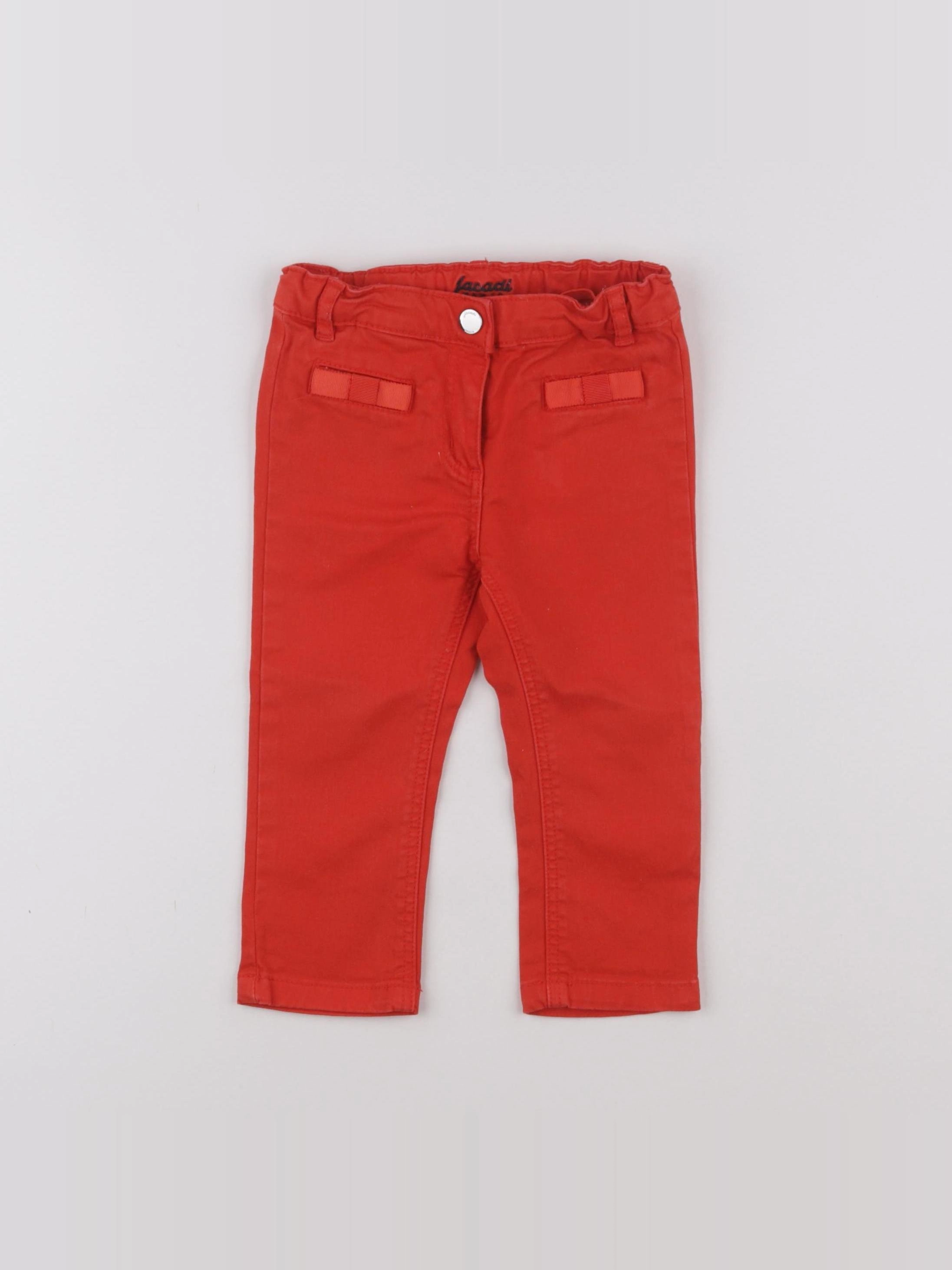 Jacadi - pantalon rouge - 18 mois