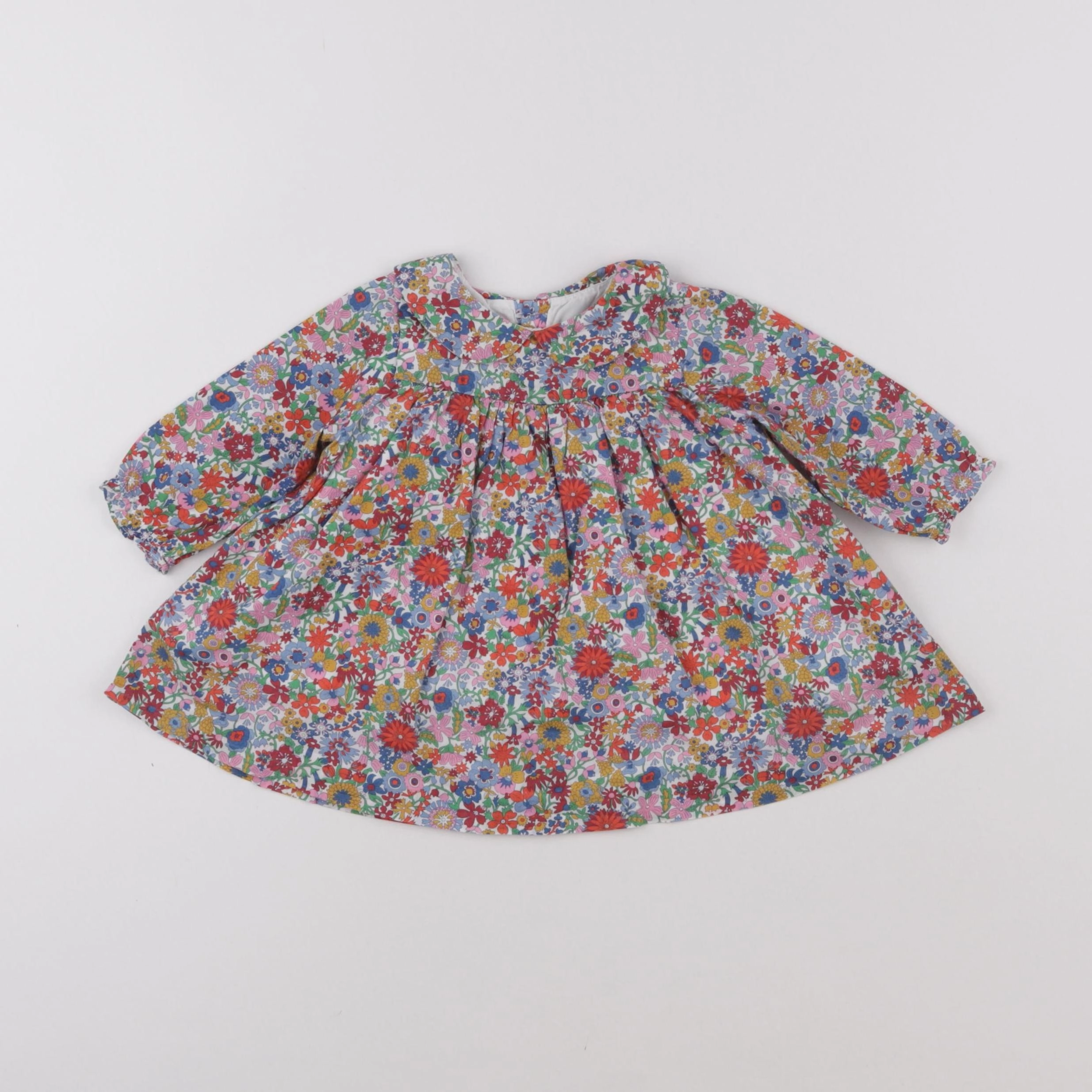 Jacadi - robe liberty multicolore - 6 mois