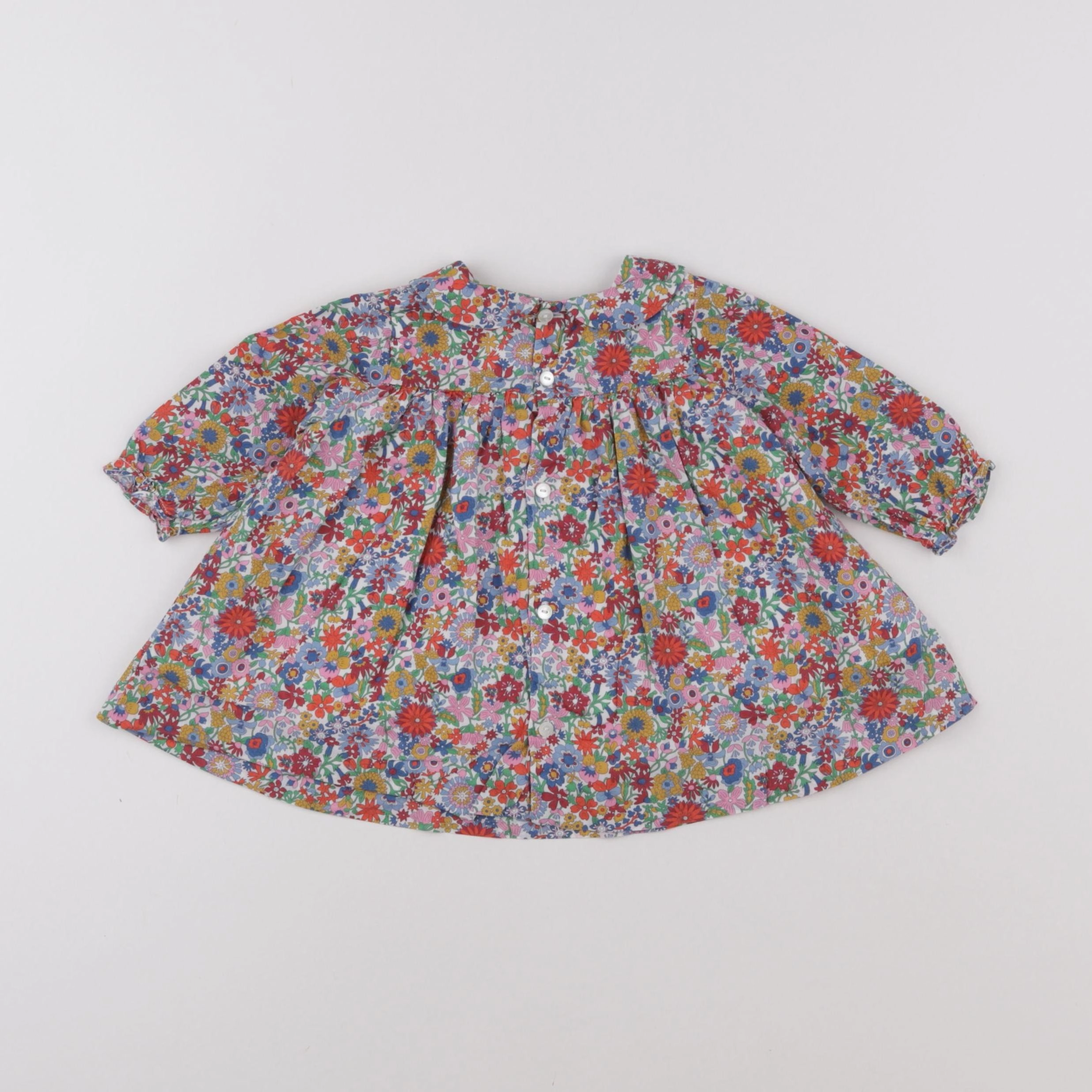 Jacadi - robe liberty multicolore - 6 mois