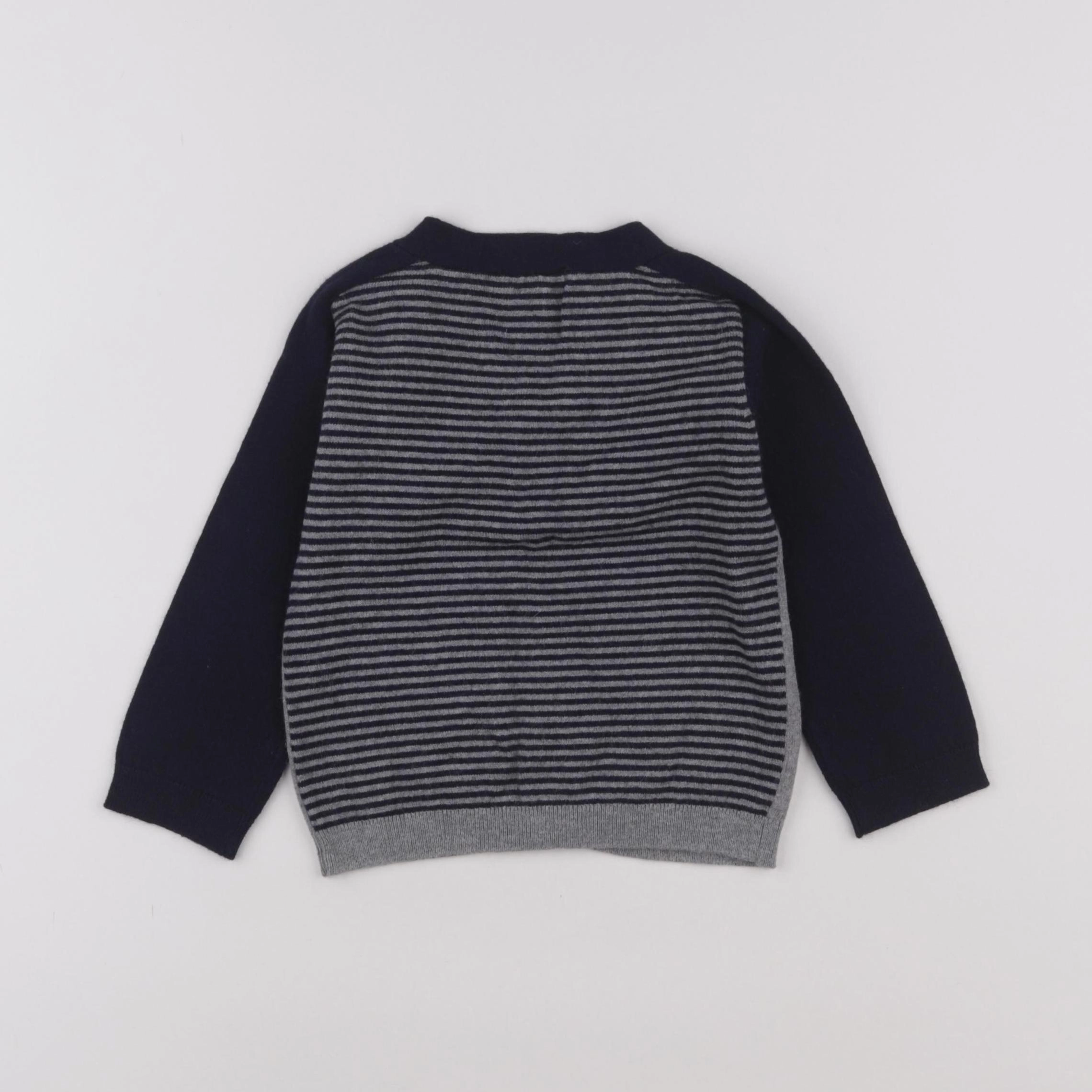 Jacadi - gilet gris - 24 mois
