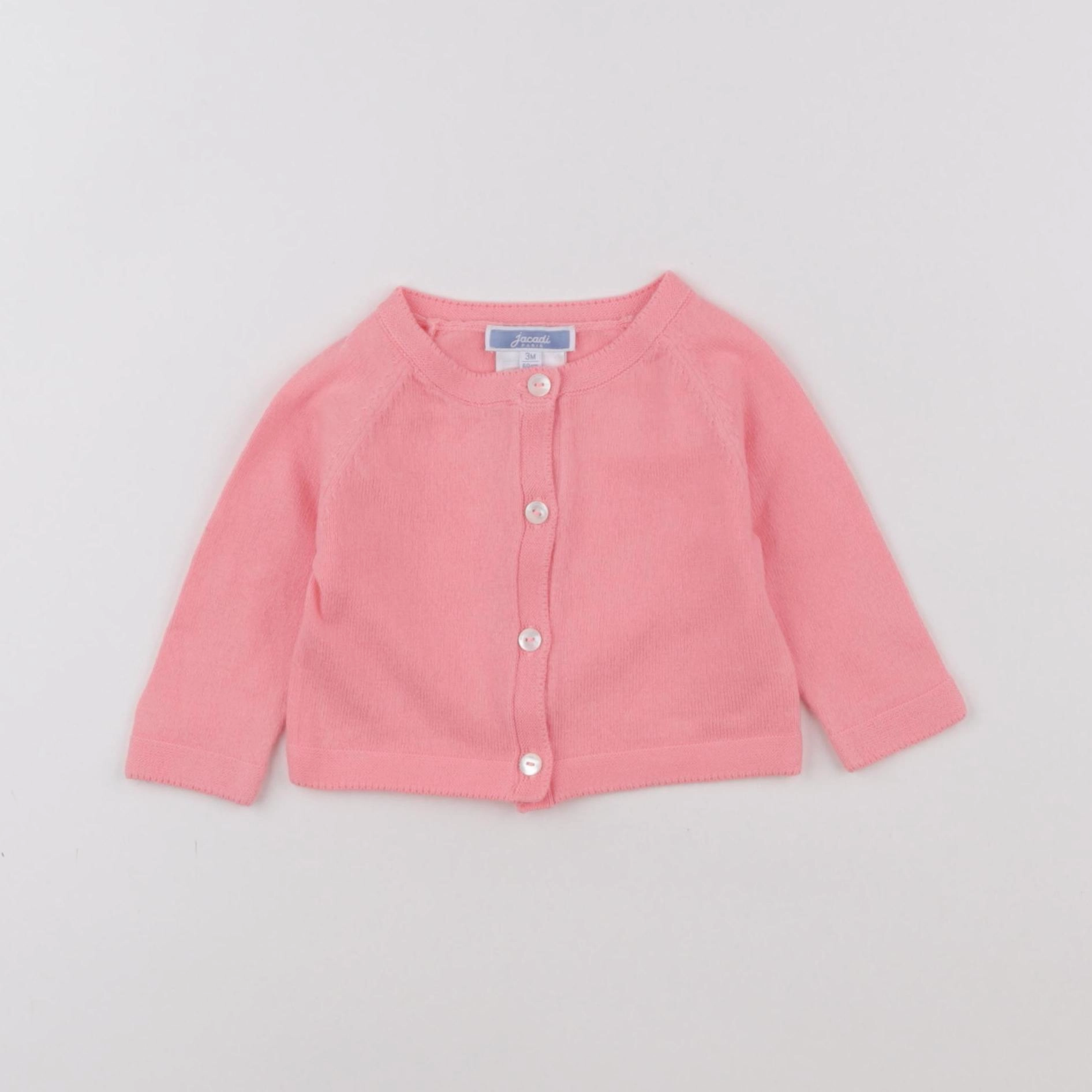 Jacadi - gilet rose - 3 mois