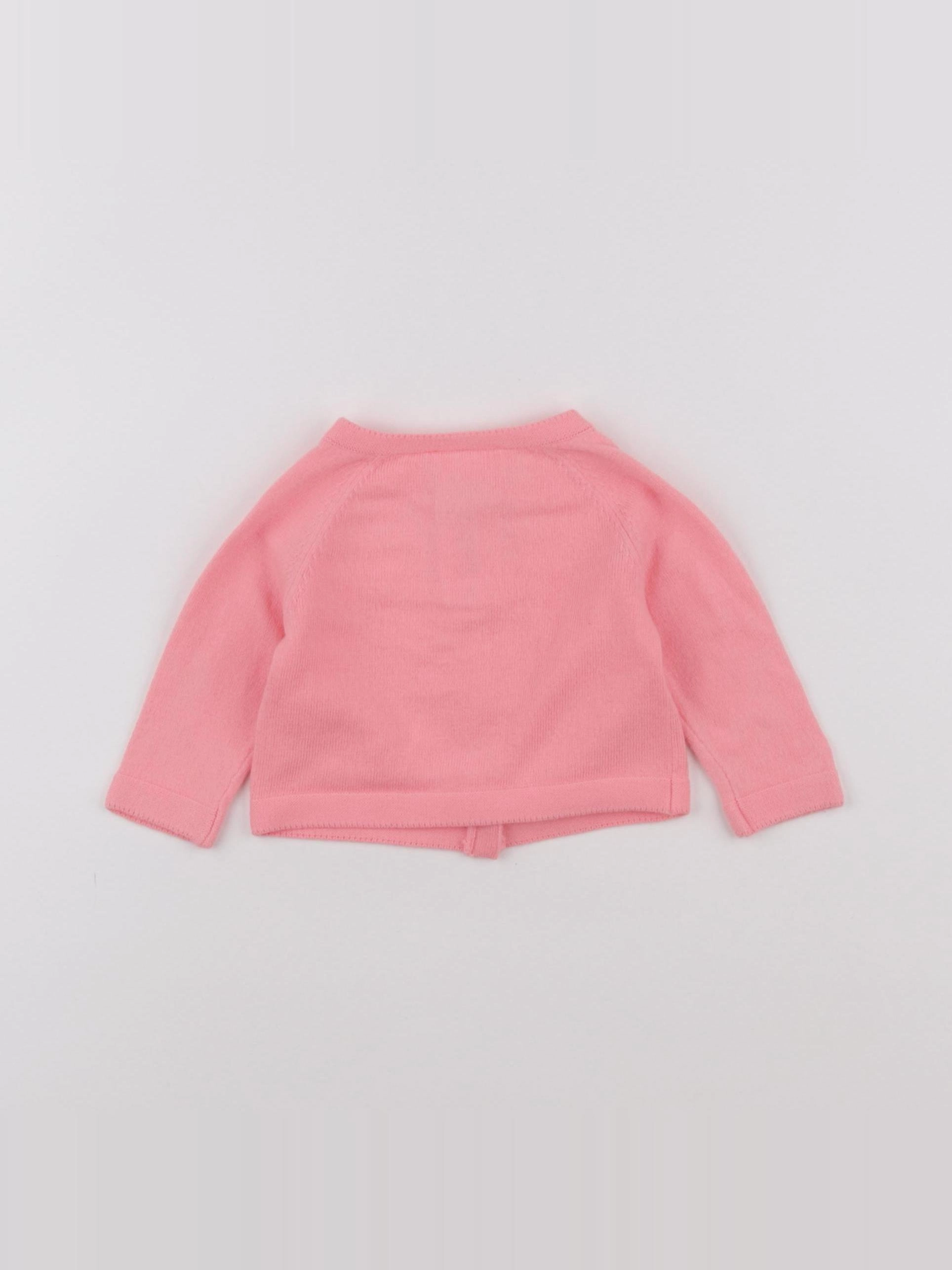 Jacadi - gilet rose - 3 mois