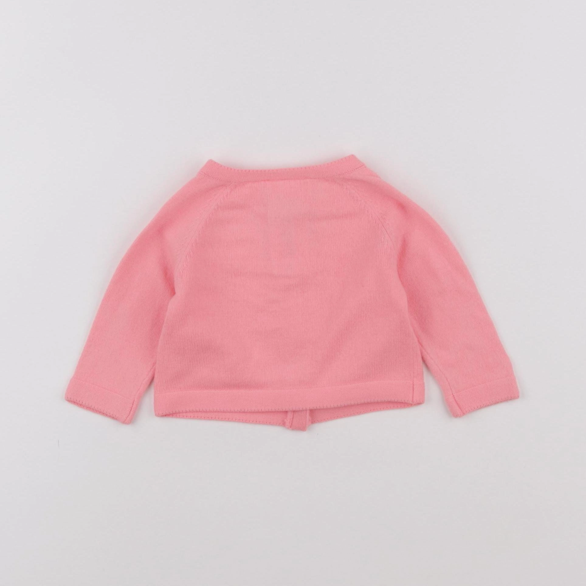 Jacadi - gilet rose - 3 mois