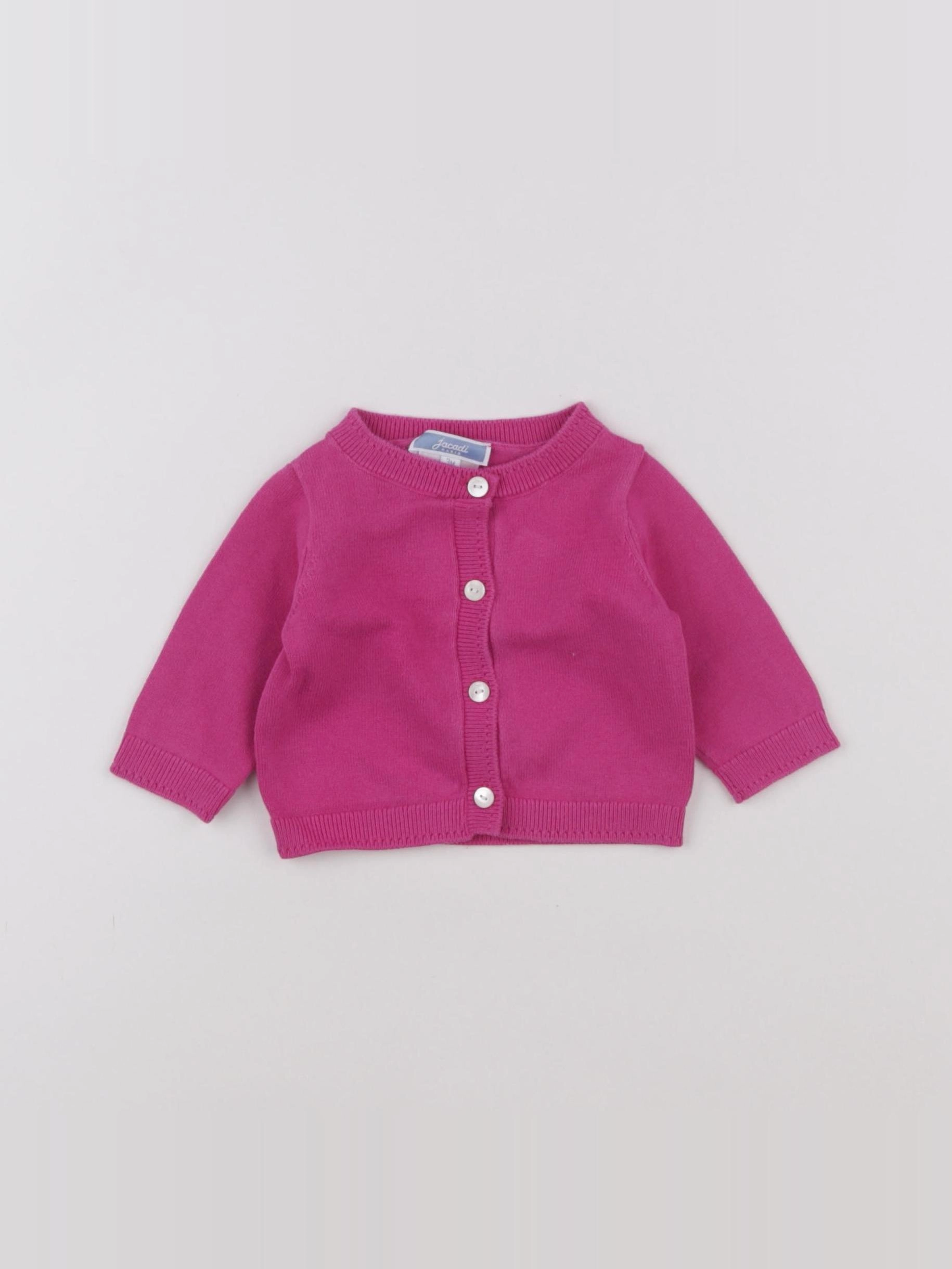 Jacadi - gilet rose - 3 mois