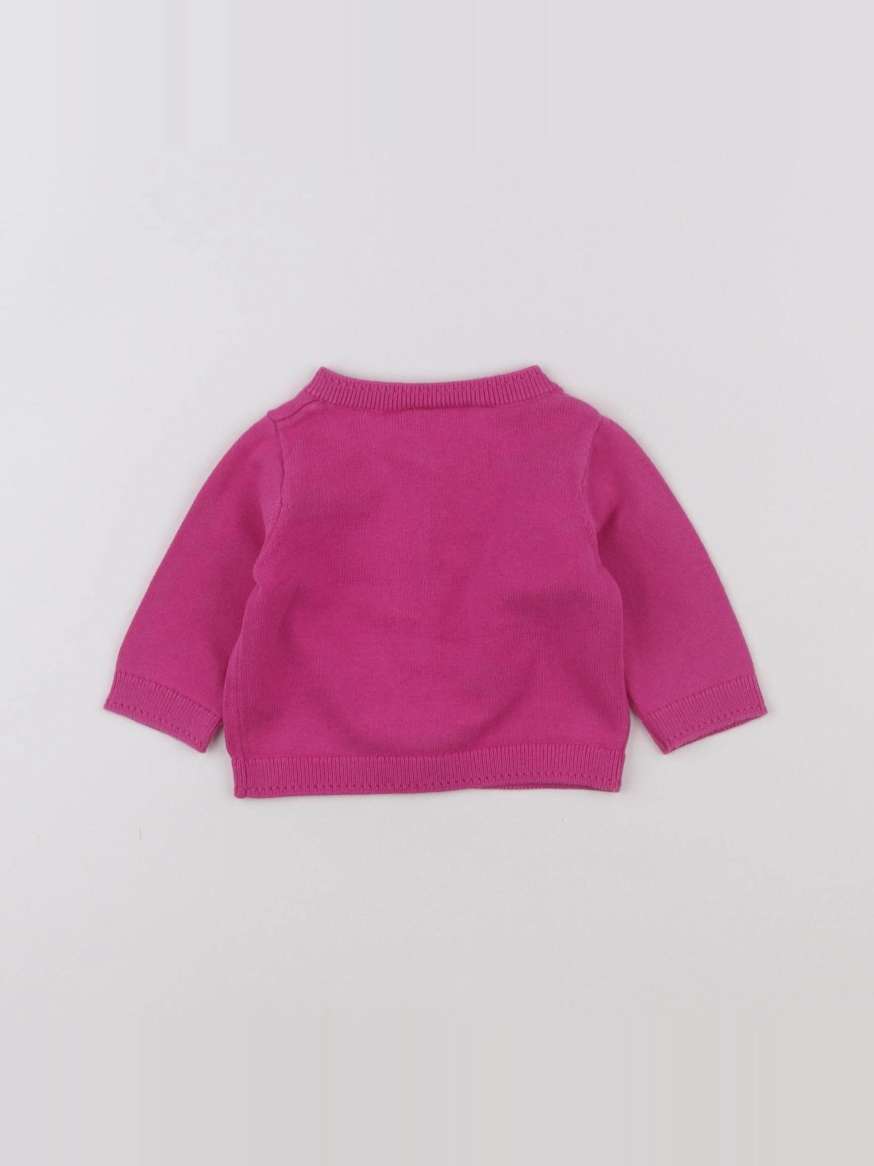 Jacadi - gilet rose - 3 mois