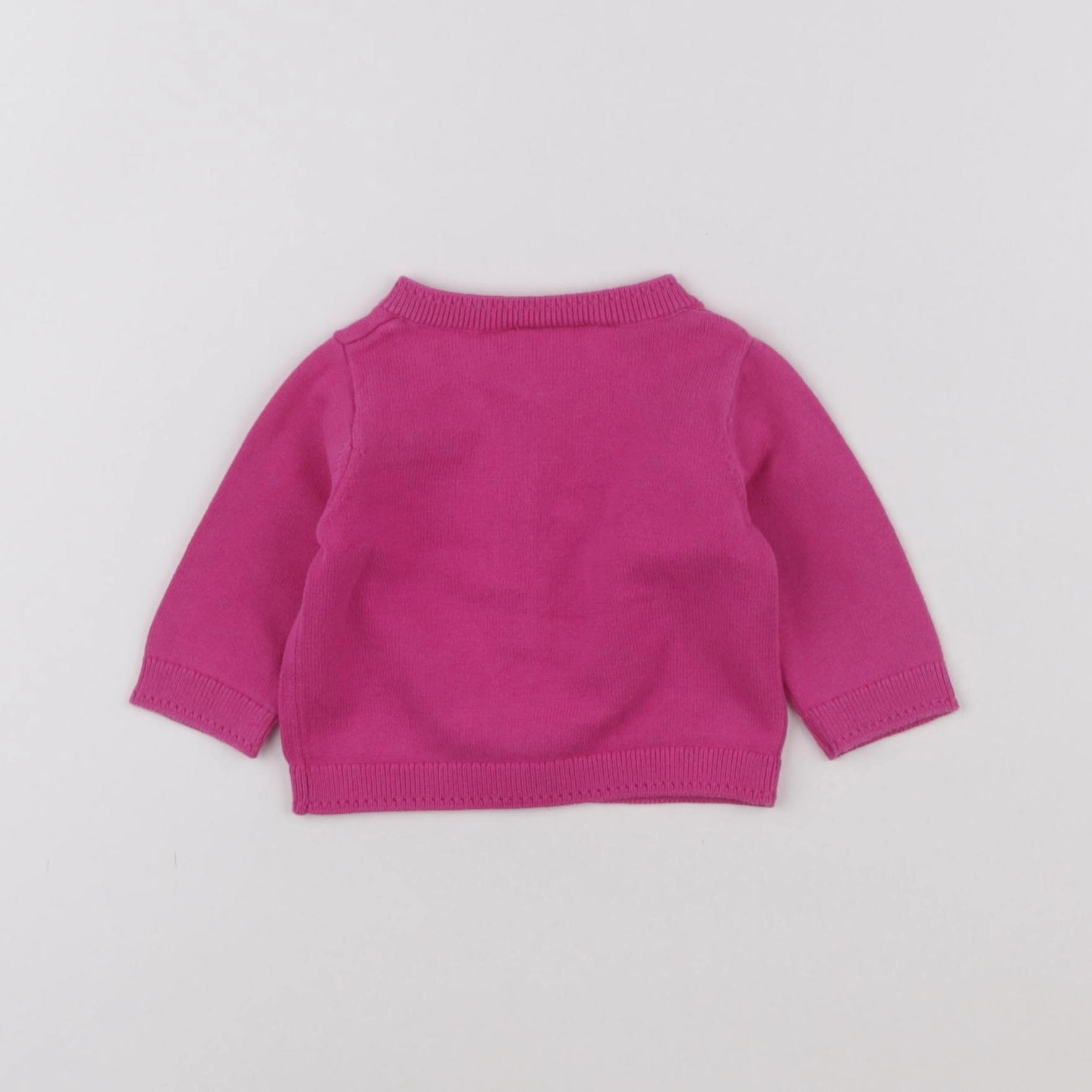 Jacadi - gilet rose - 3 mois