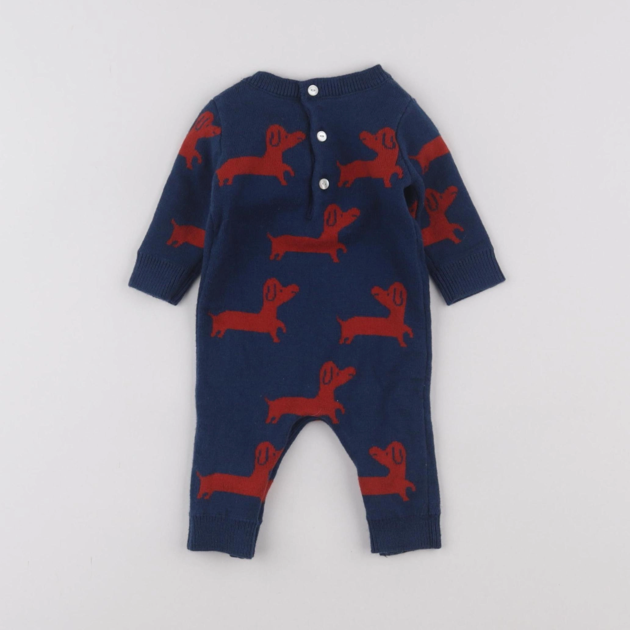 Jacadi - combinaison bleu - 1 mois