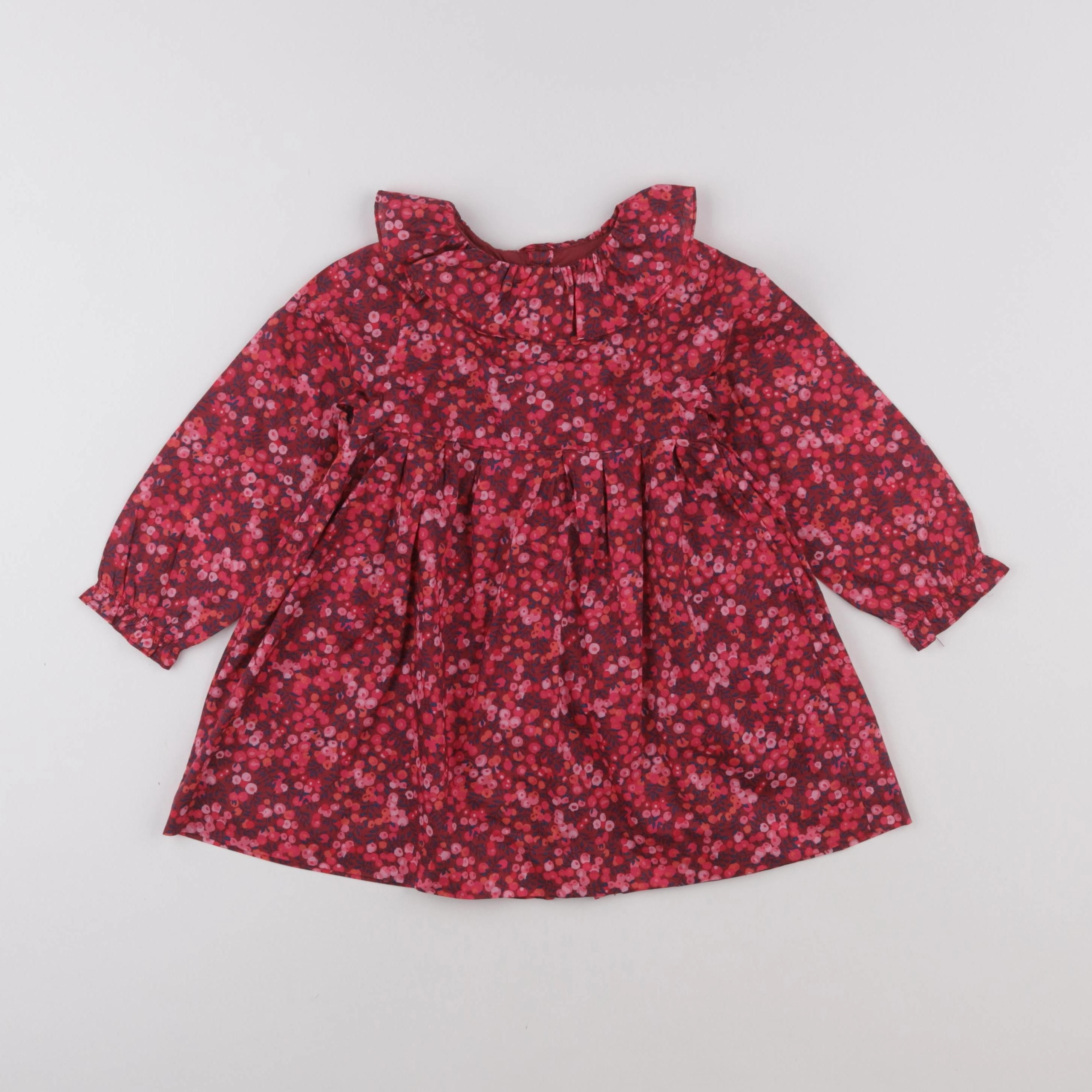 Jacadi - robe liberty rouge - 24 mois