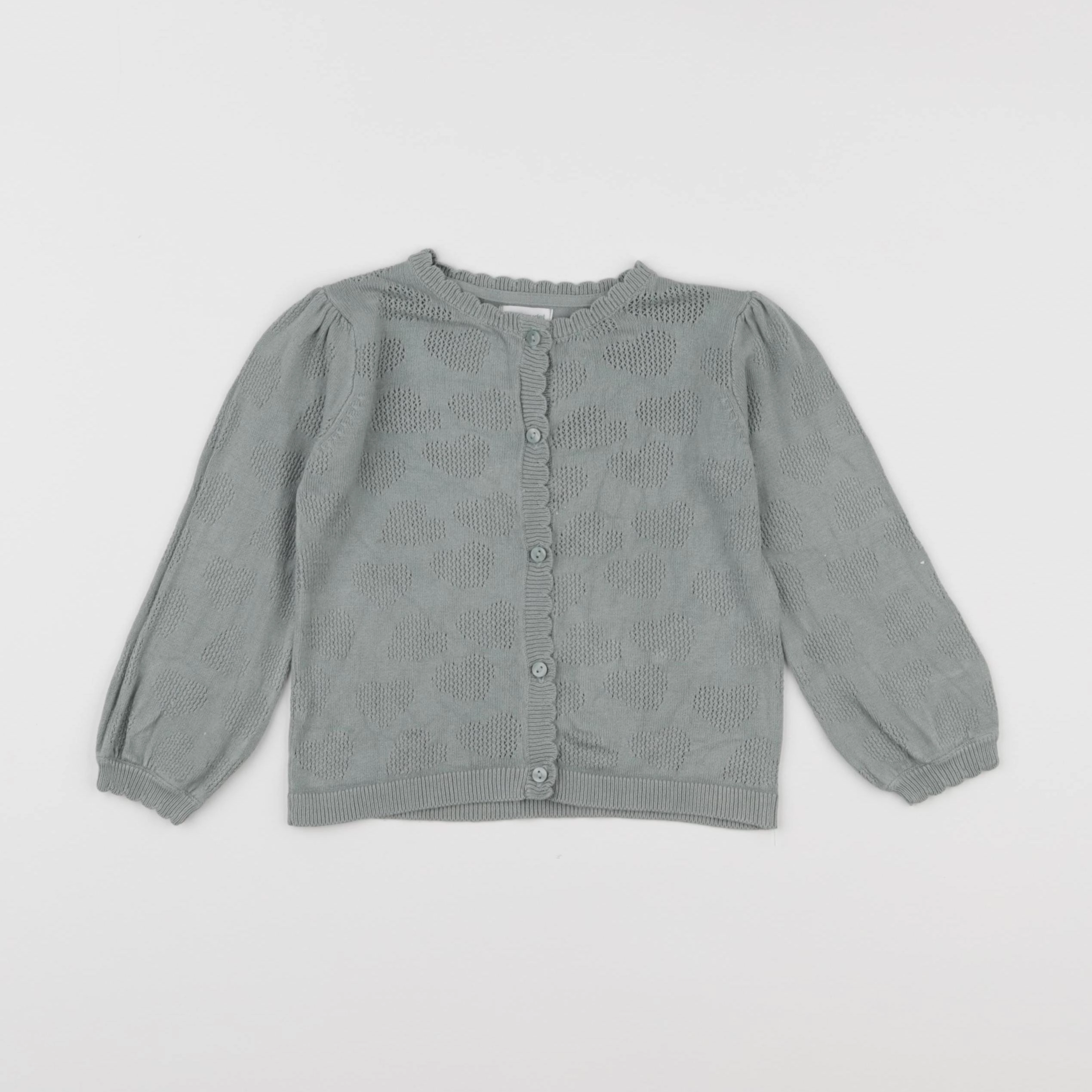 Vertbaudet - gilet vert - 18 mois