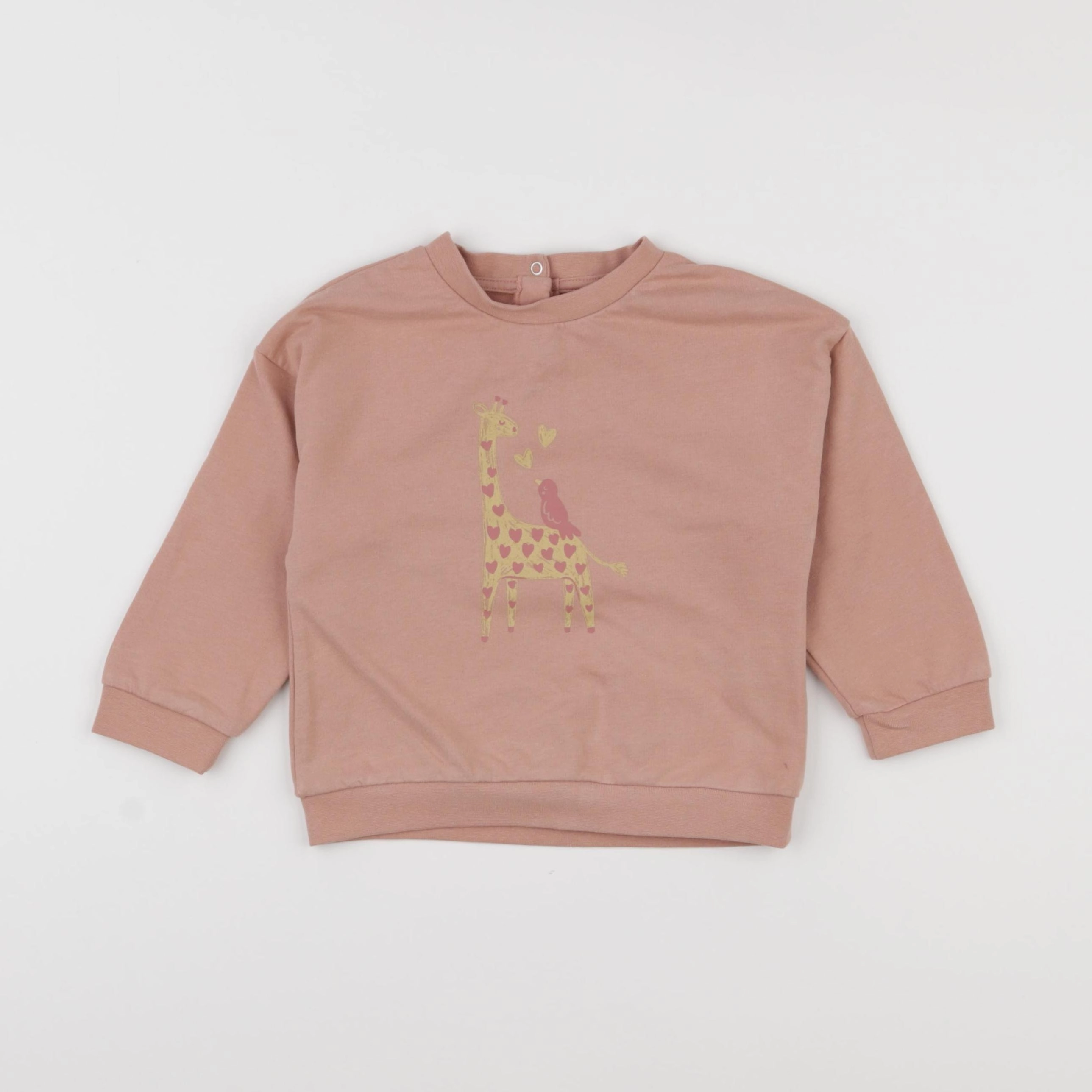 Vertbaudet - sweat rose - 2 ans