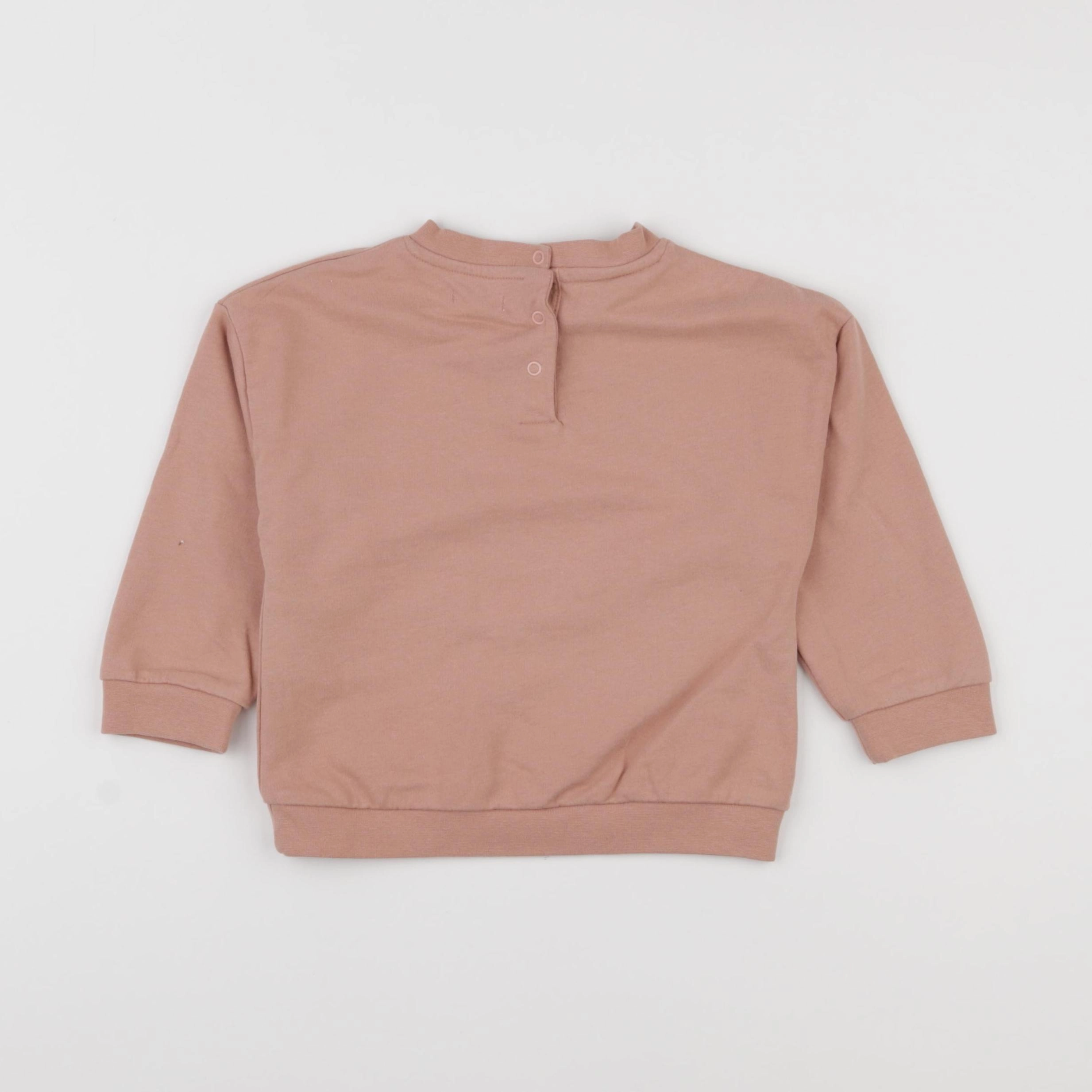 Vertbaudet - sweat rose - 2 ans