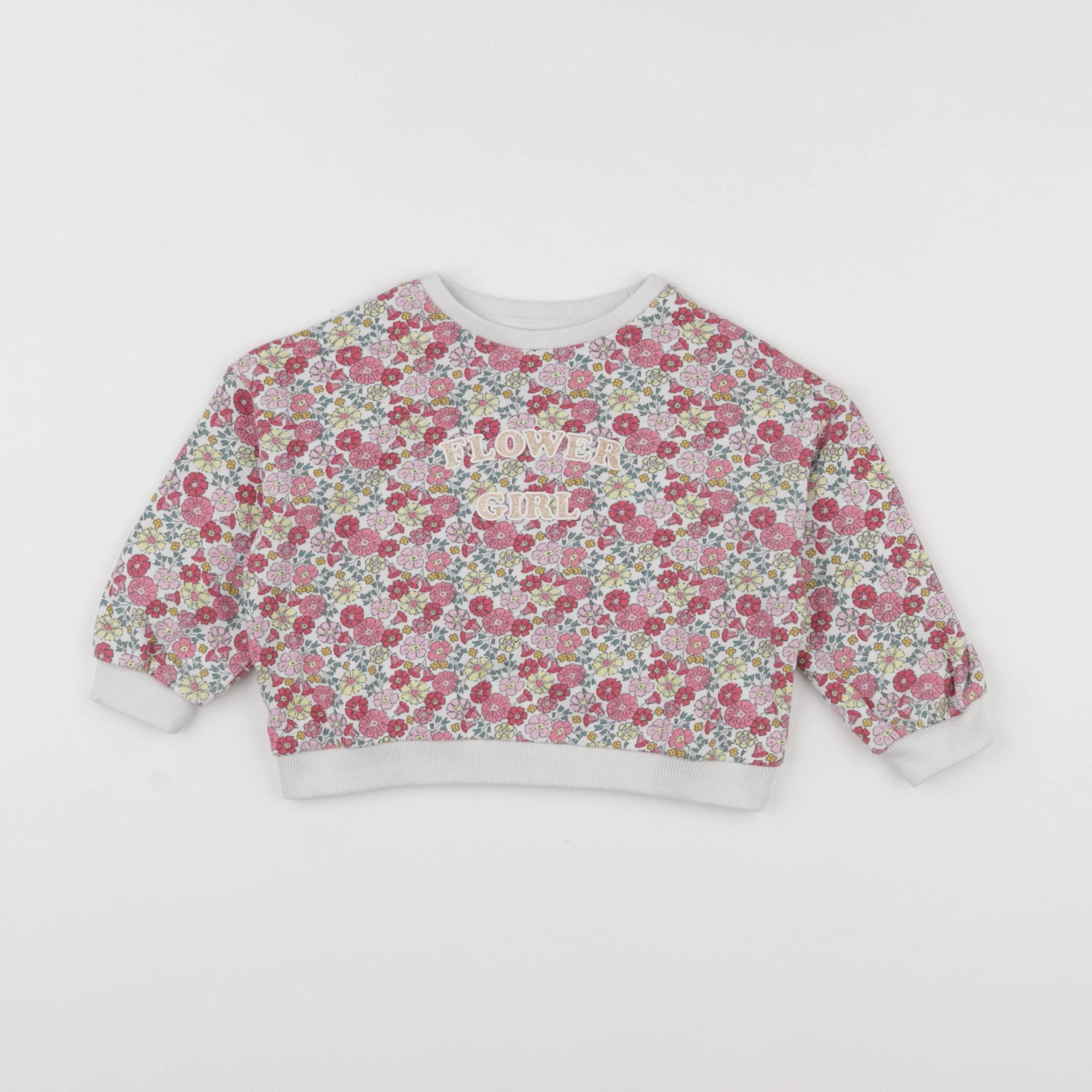 Vertbaudet - sweat rose - 2 ans