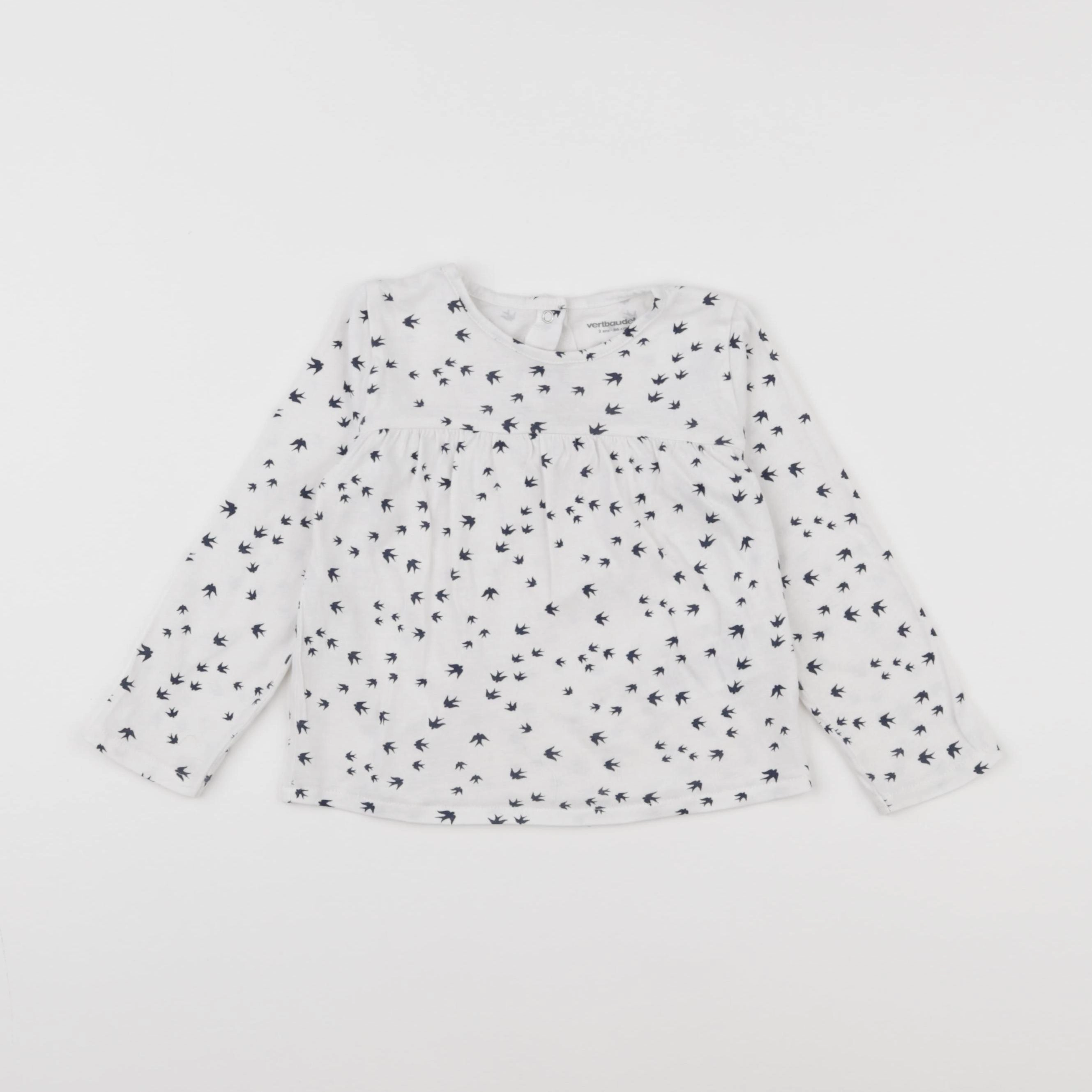 Vertbaudet - tee-shirt blanc - 2 ans