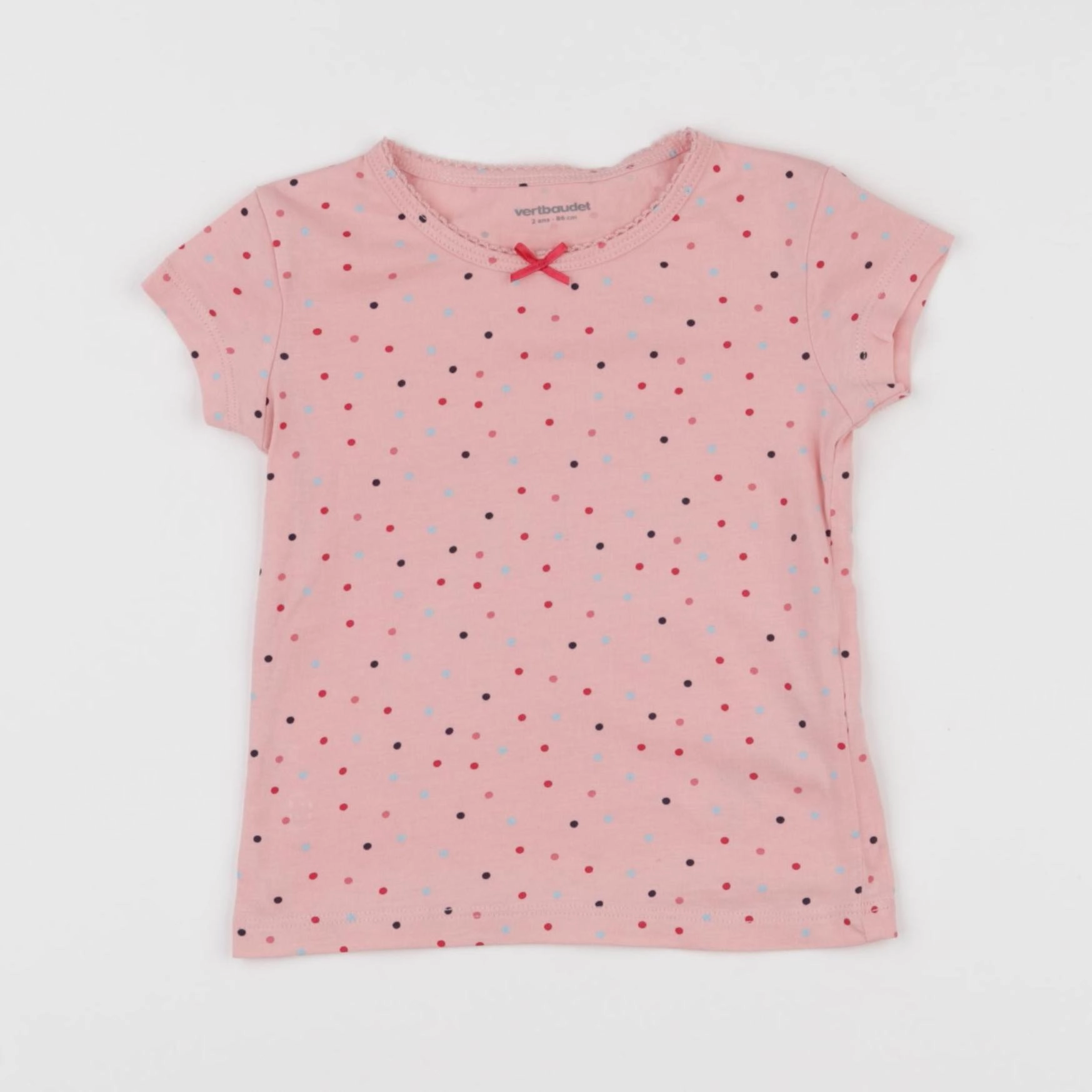 Vertbaudet - maillot de corps rose - 2 ans