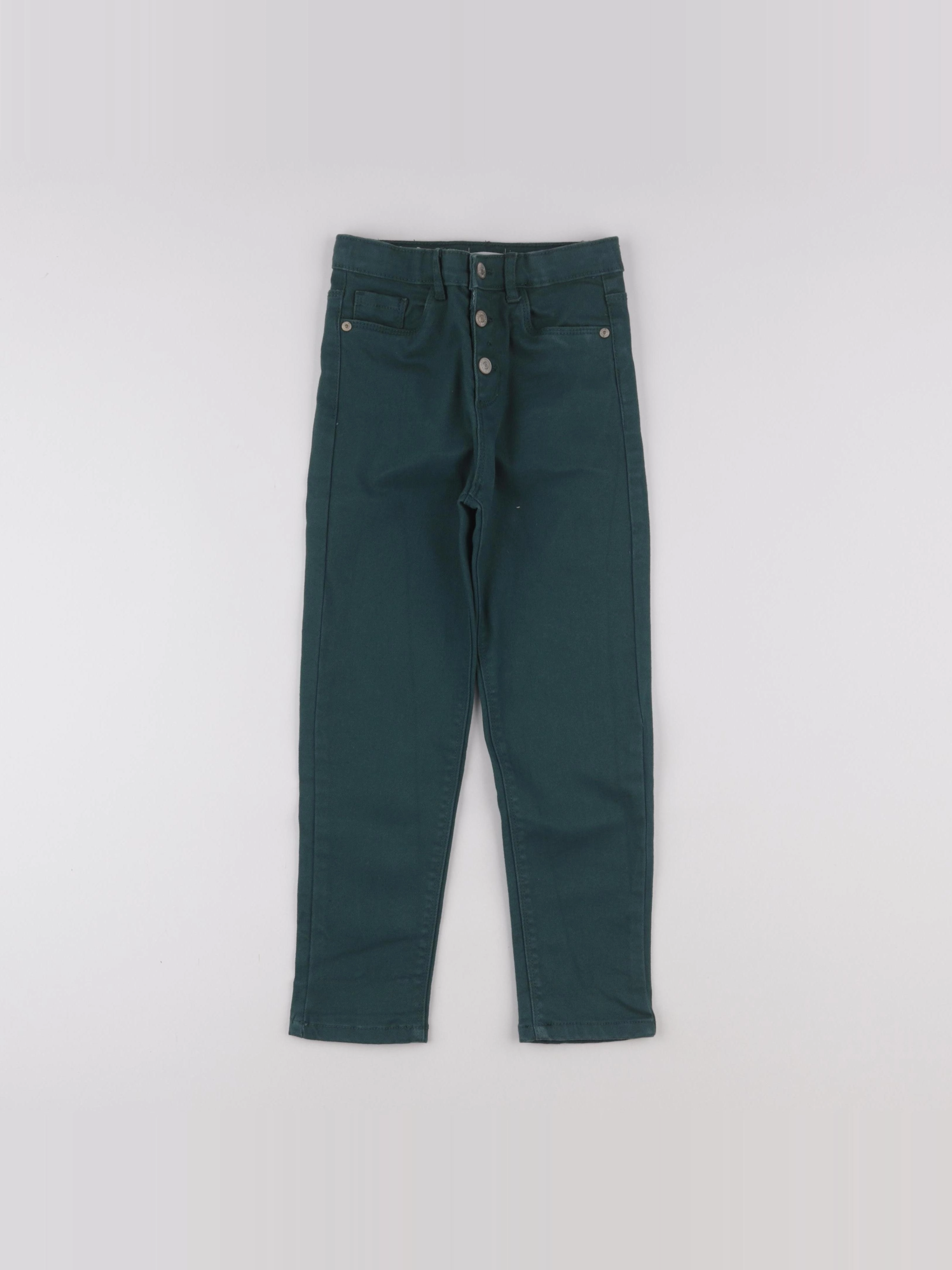 Vertbaudet - jean vert - 7 ans