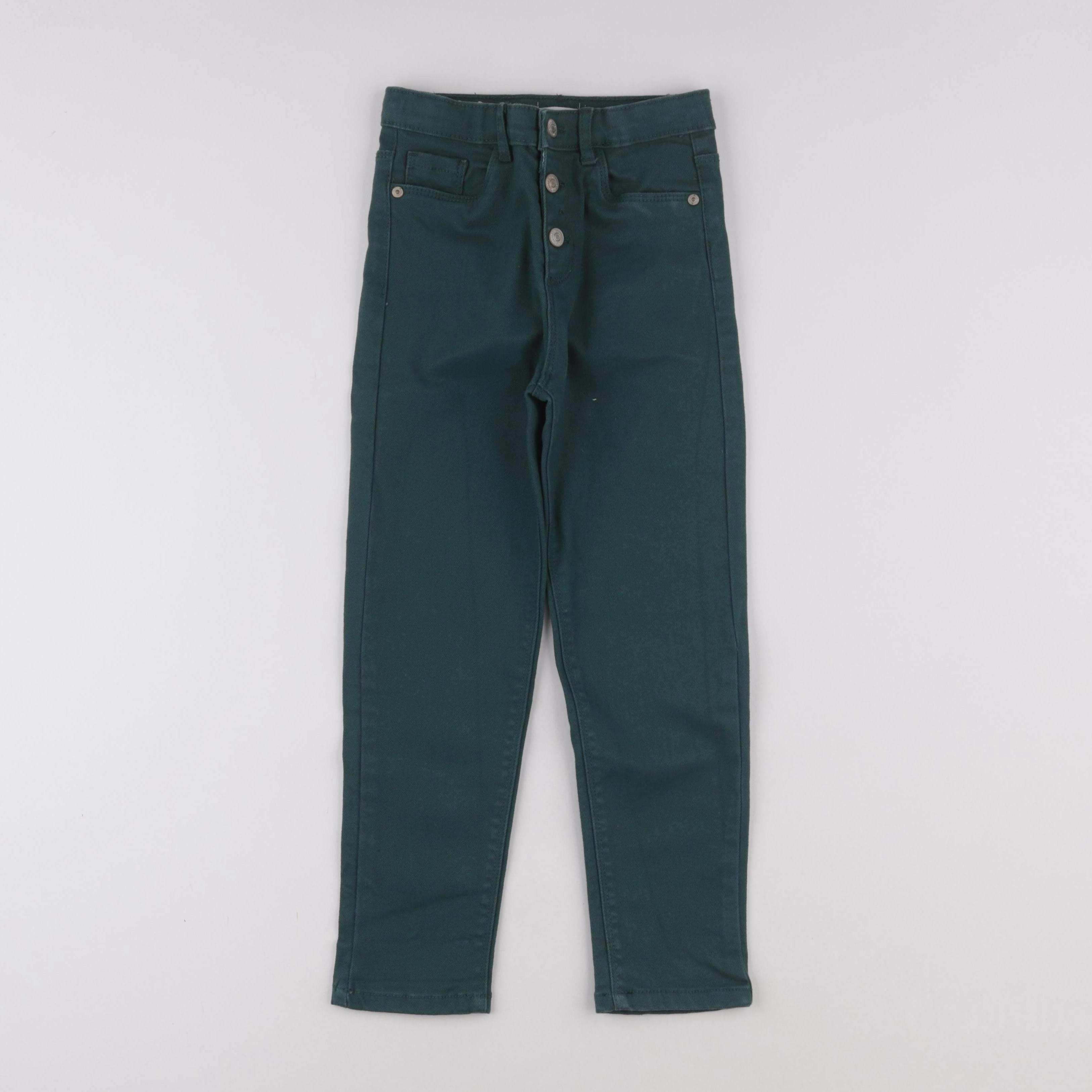 Vertbaudet - jean vert - 7 ans