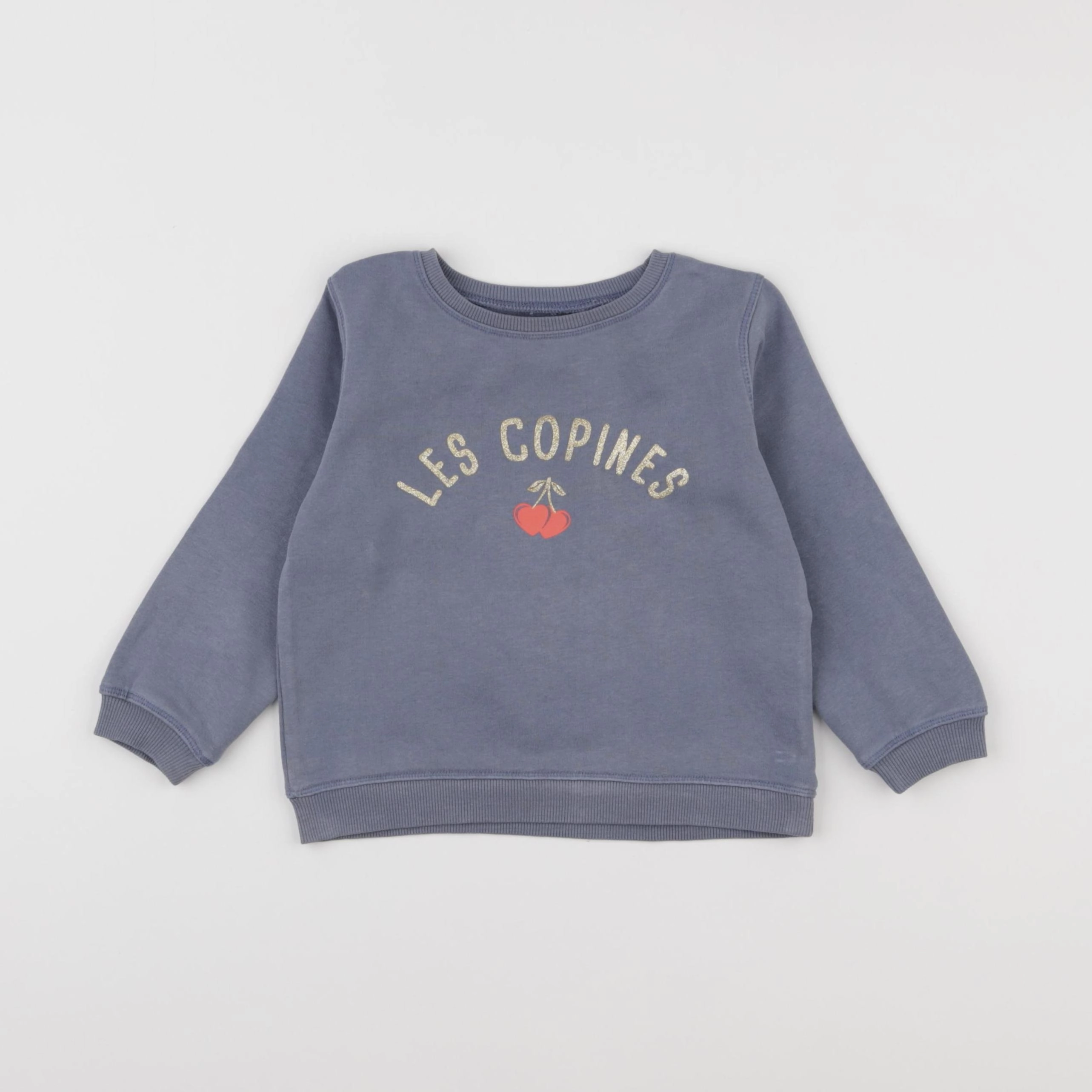 Vertbaudet - sweat bleu - 2 ans