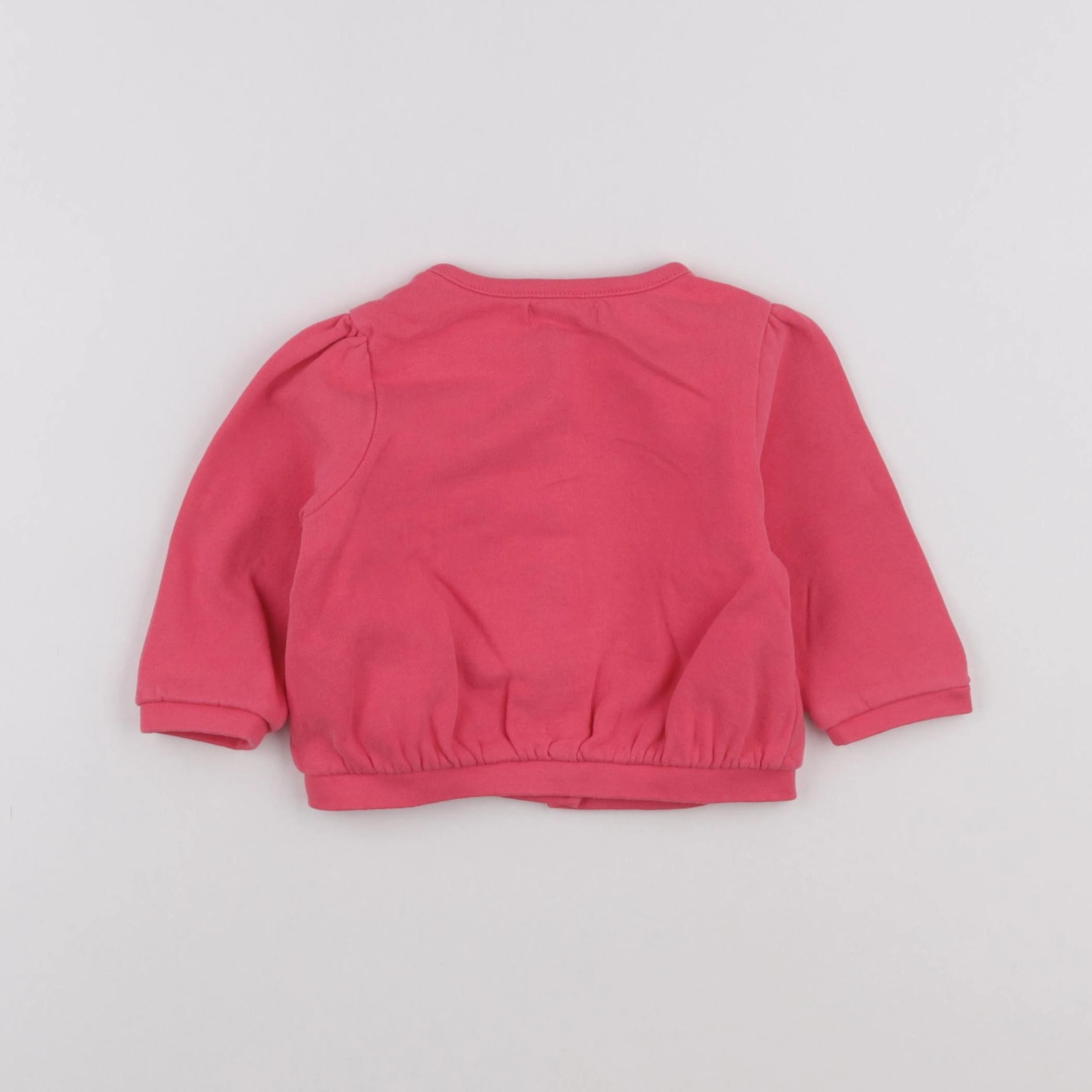 Vertbaudet - sweat rose - 12 mois