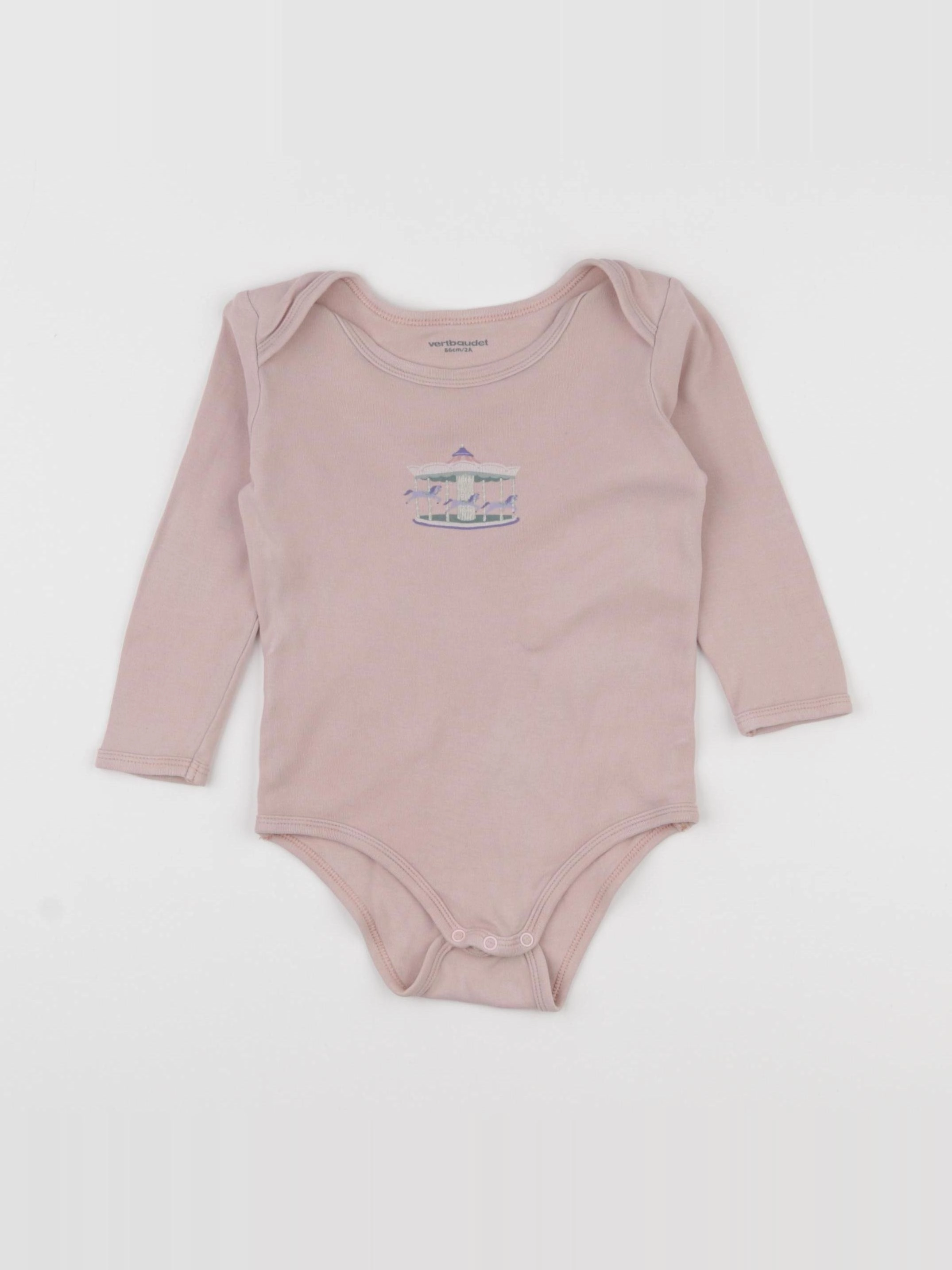 Vertbaudet - body rose - 2 ans