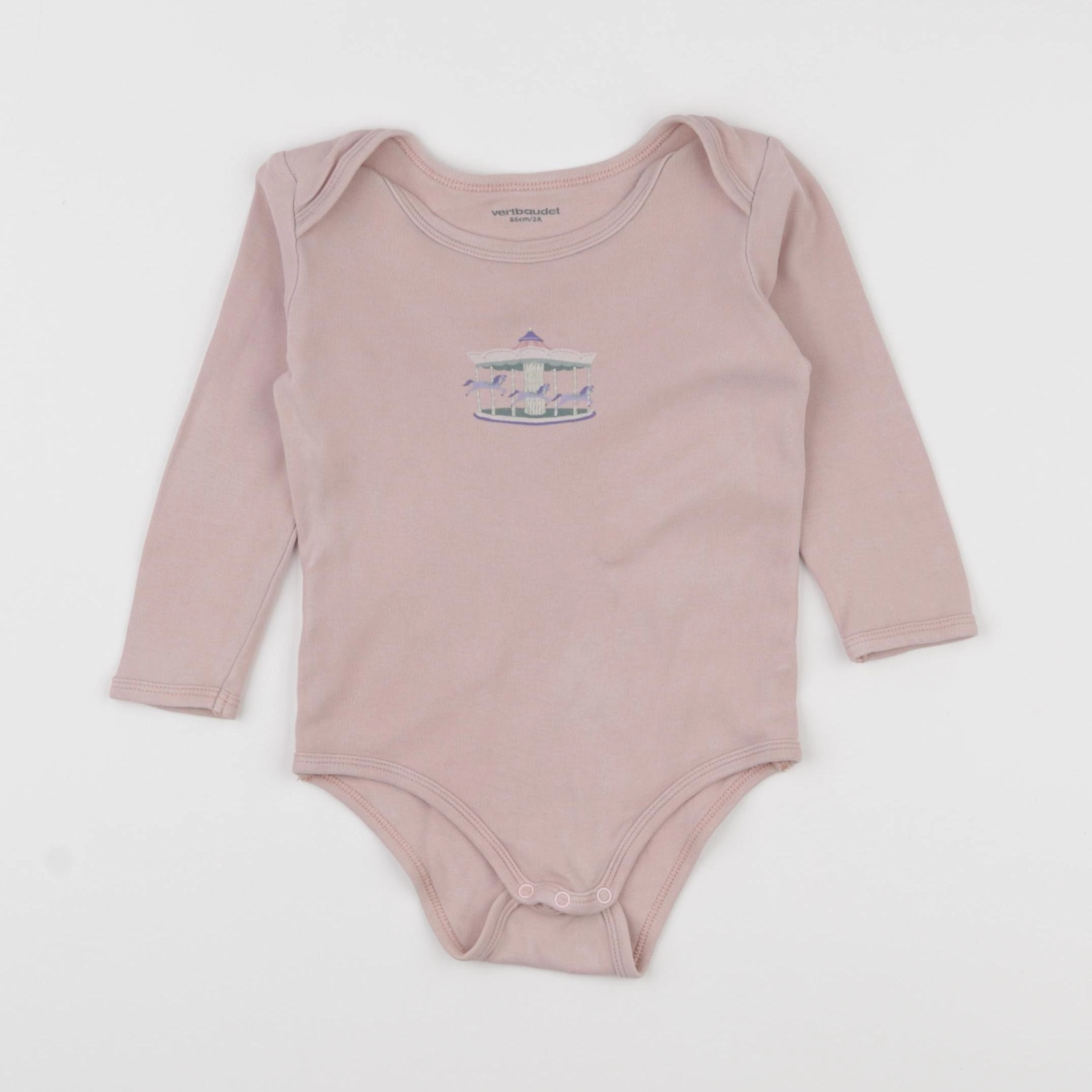 Vertbaudet - body rose - 2 ans