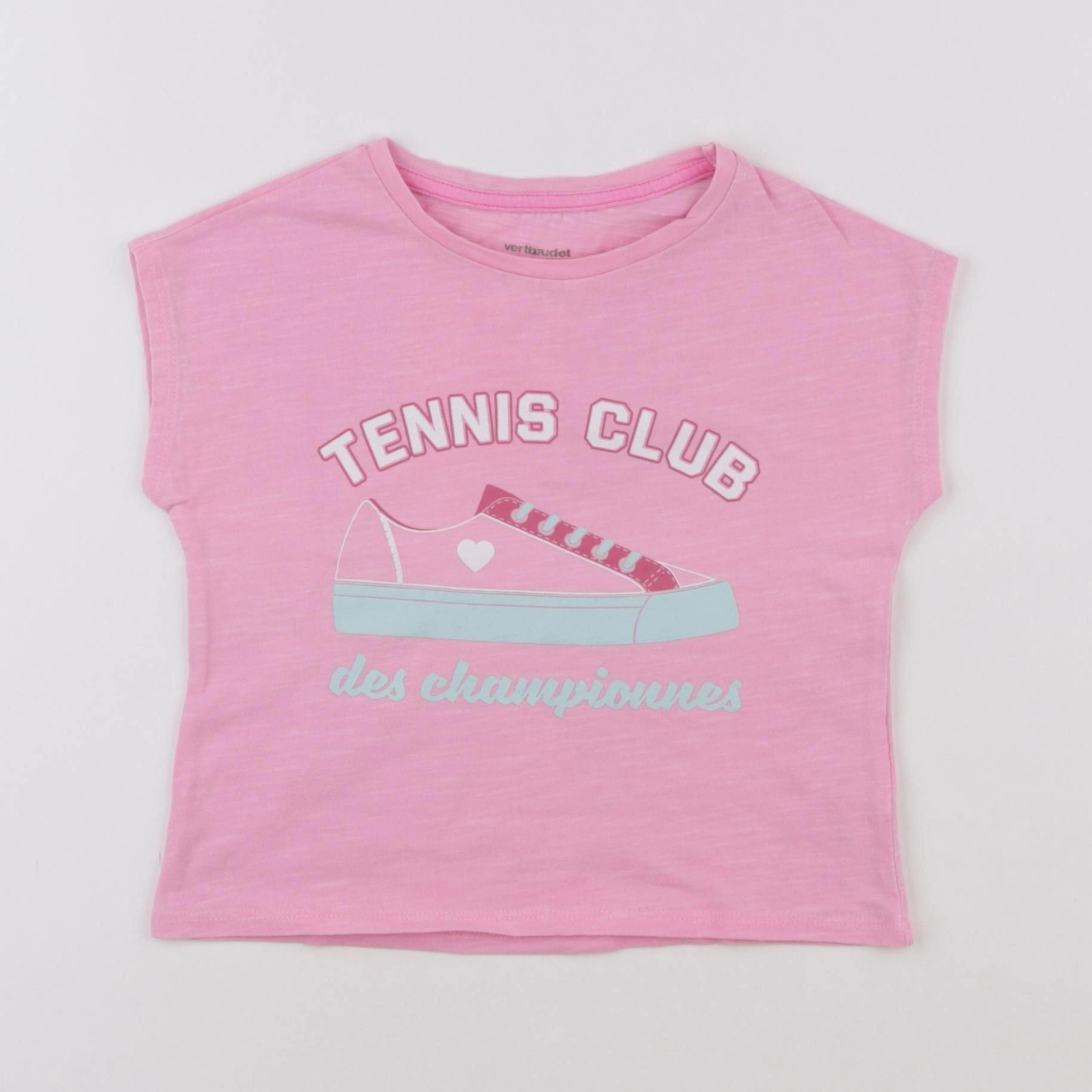 Vertbaudet - tee-shirt rose - 4 ans