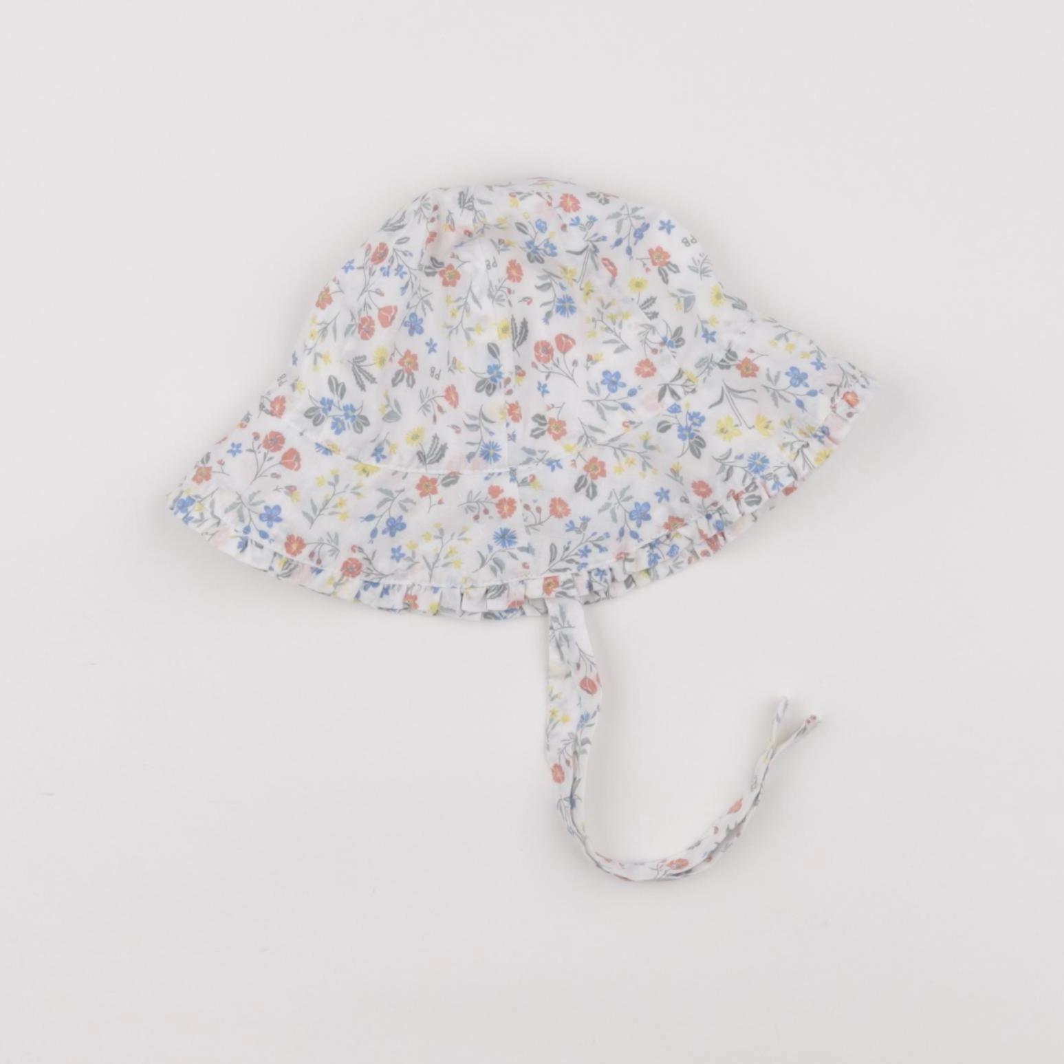Petit Bateau - chapeau blanc - 3/6 mois
