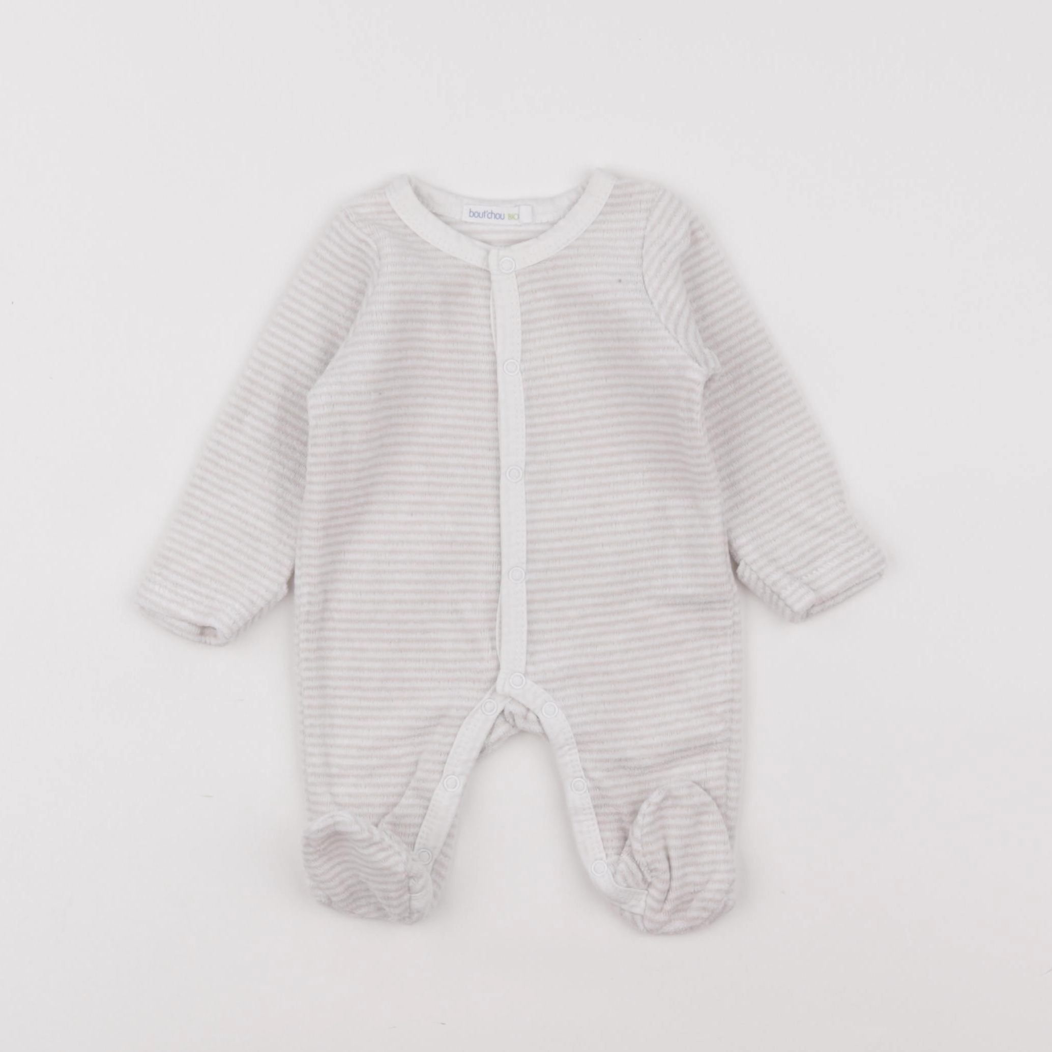 Boutchou - pyjama velours beige - 0 mois