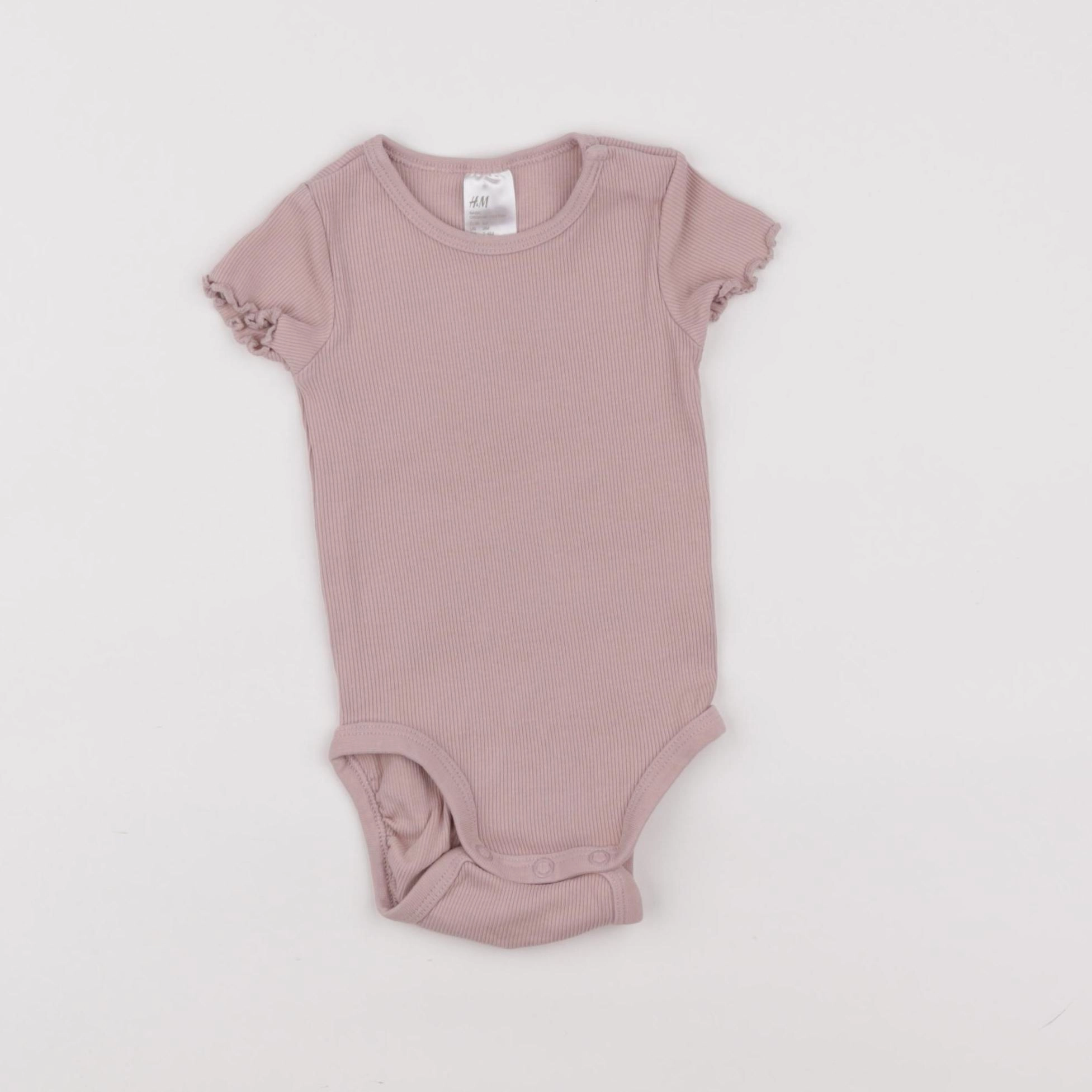 H&M - body rose - 3 mois