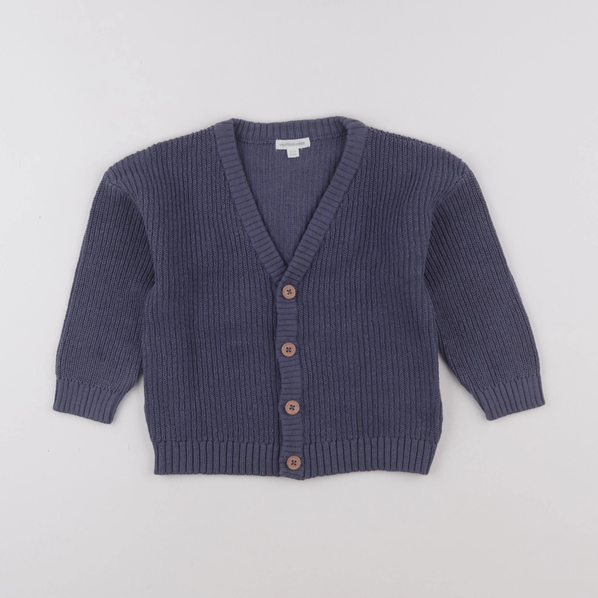Vertbaudet - gilet bleu - 3 ans