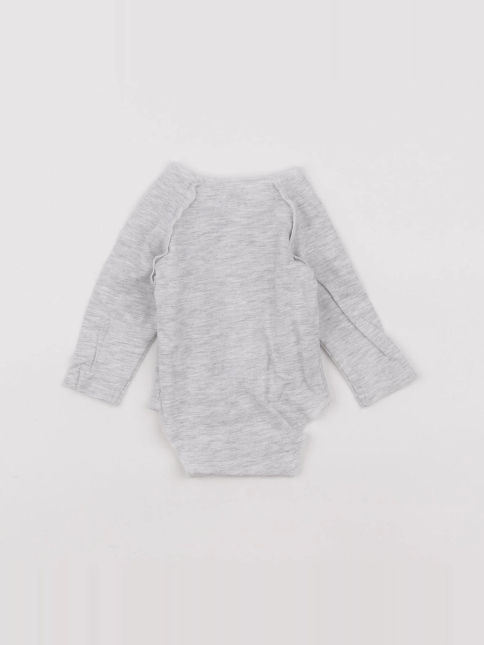 Tape à l'oeil - body gris - 0 mois