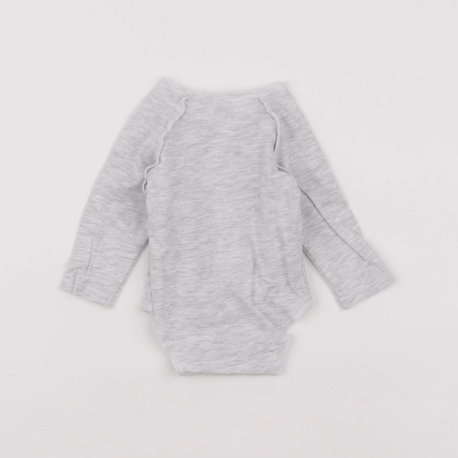 Tape à l'oeil - body gris - 0 mois
