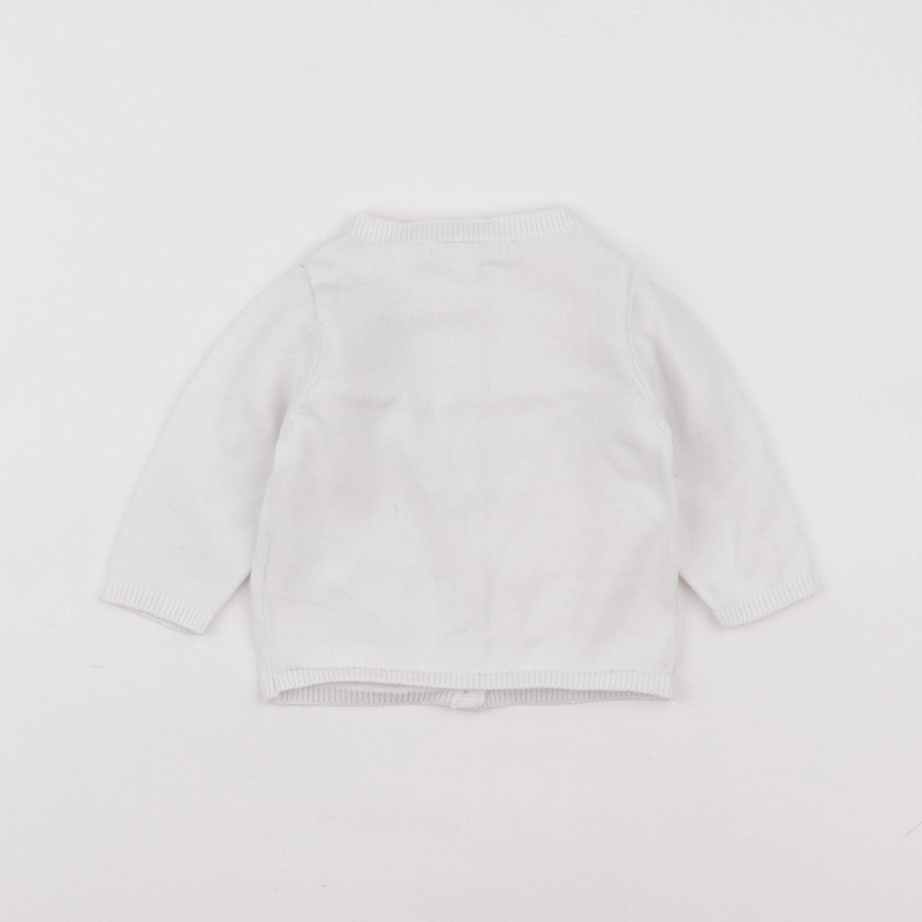 Vertbaudet - gilet blanc - 3 mois