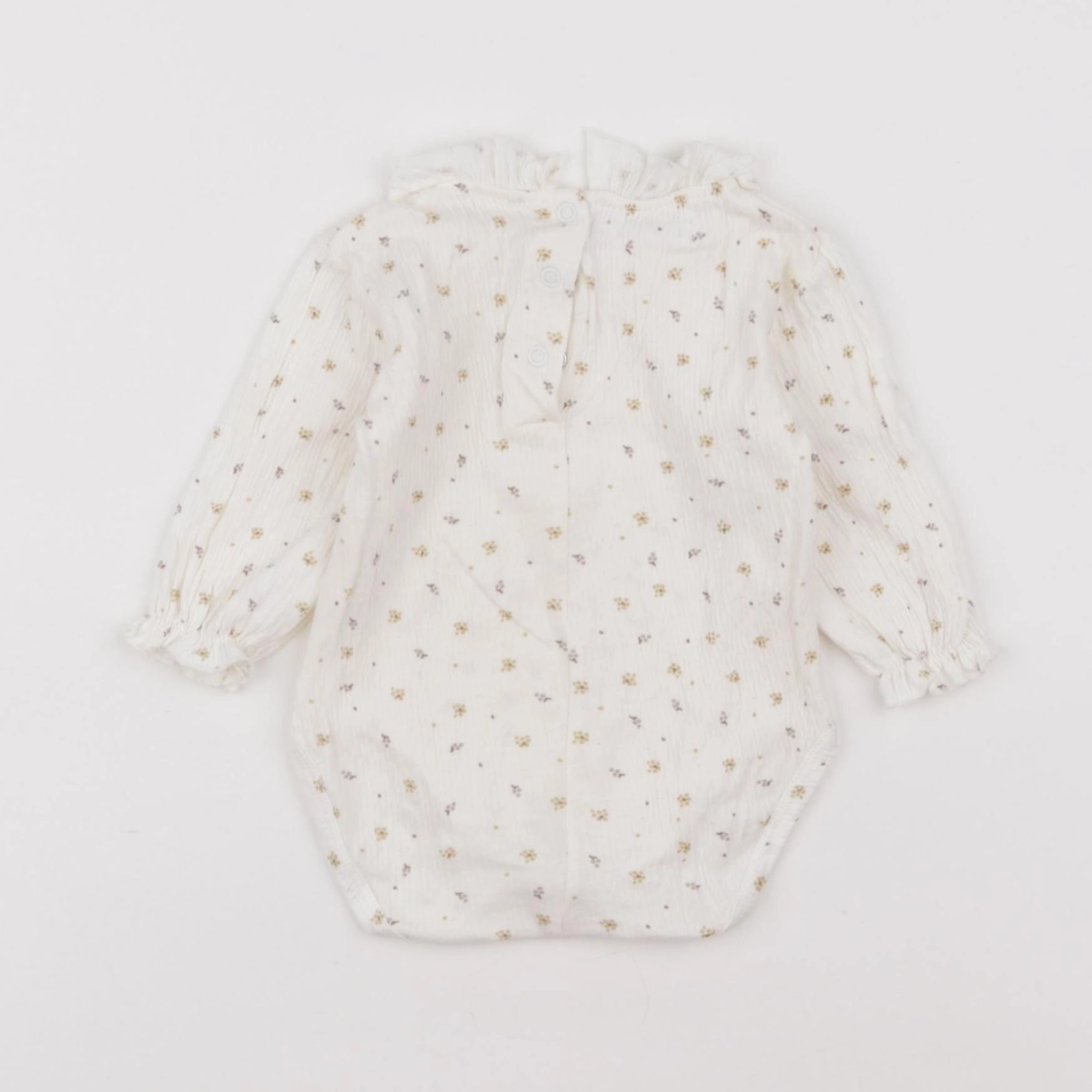 Zara - body à col beige - 1/3 mois