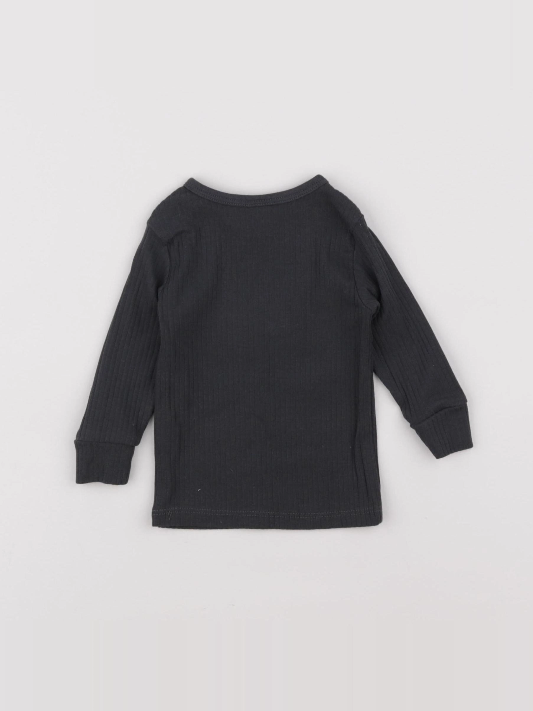 H&M - tee-shirt gris - 3 mois