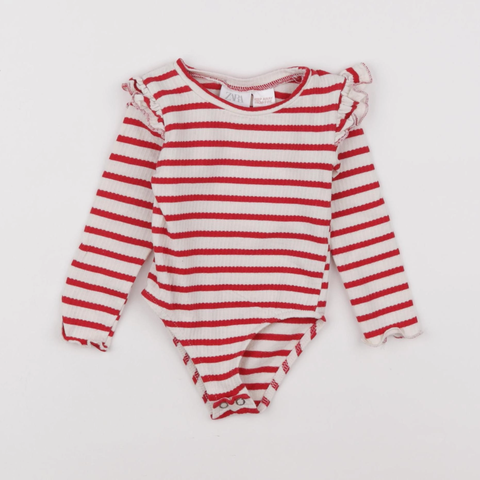 Zara - body tee-shirt rouge - 9/12 mois
