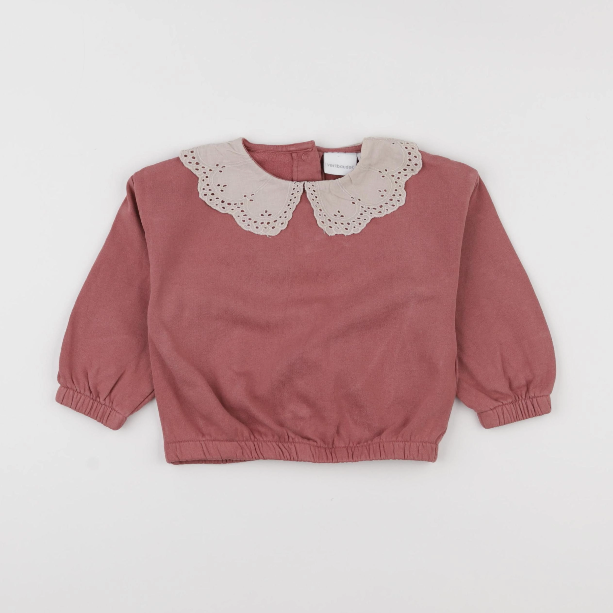 Vertbaudet - sweat rose - 24 mois