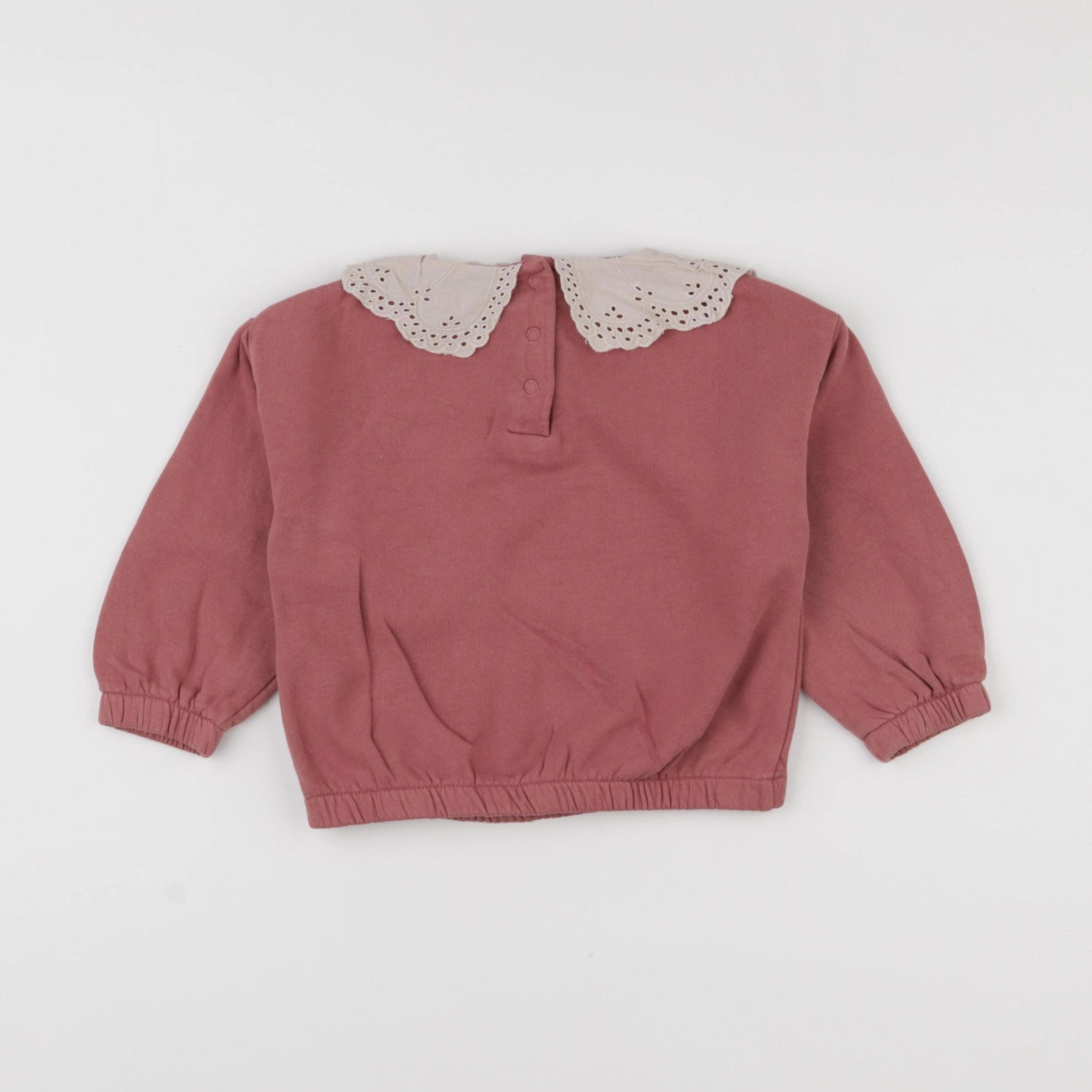 Vertbaudet - sweat rose - 24 mois