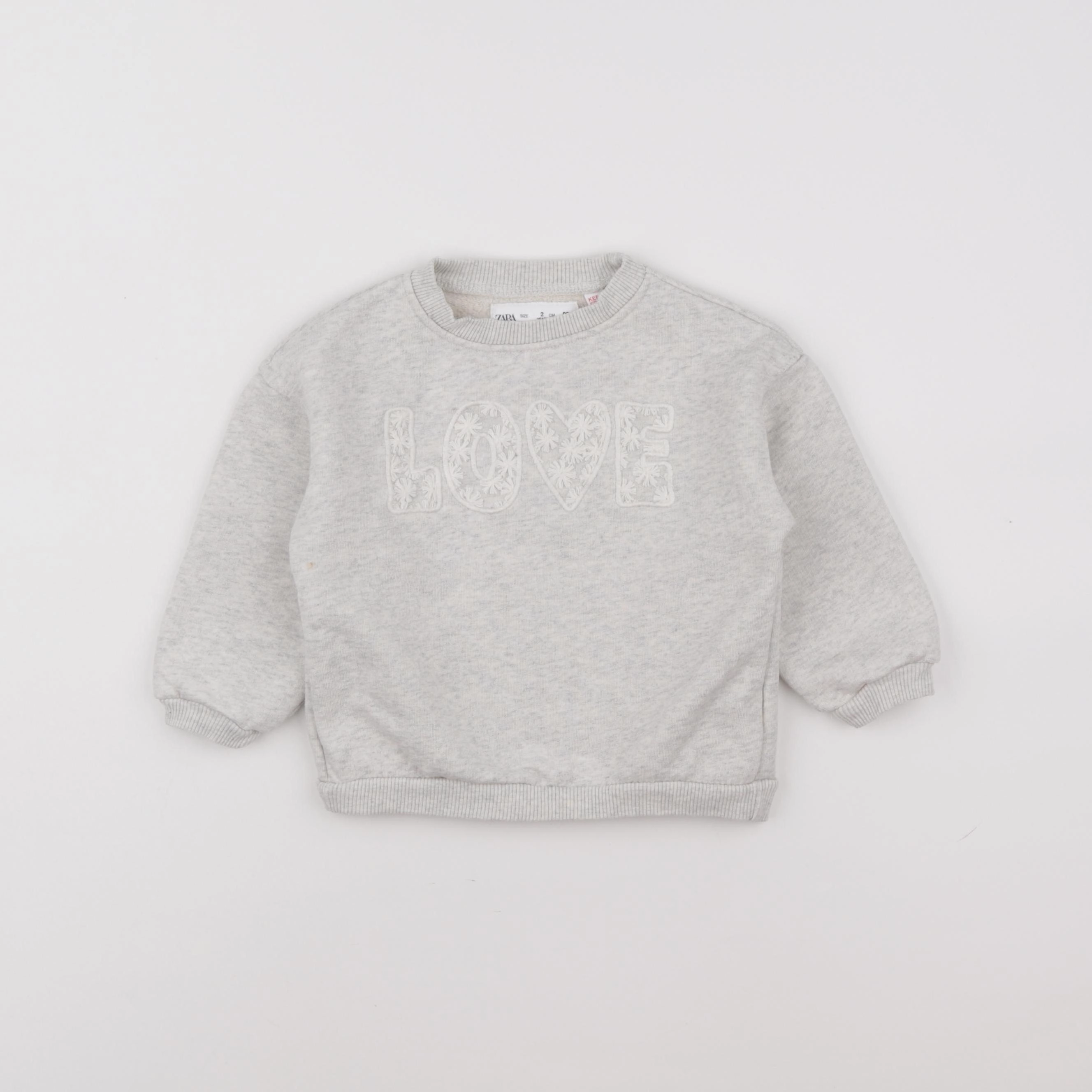 Zara - sweat gris - 2 ans