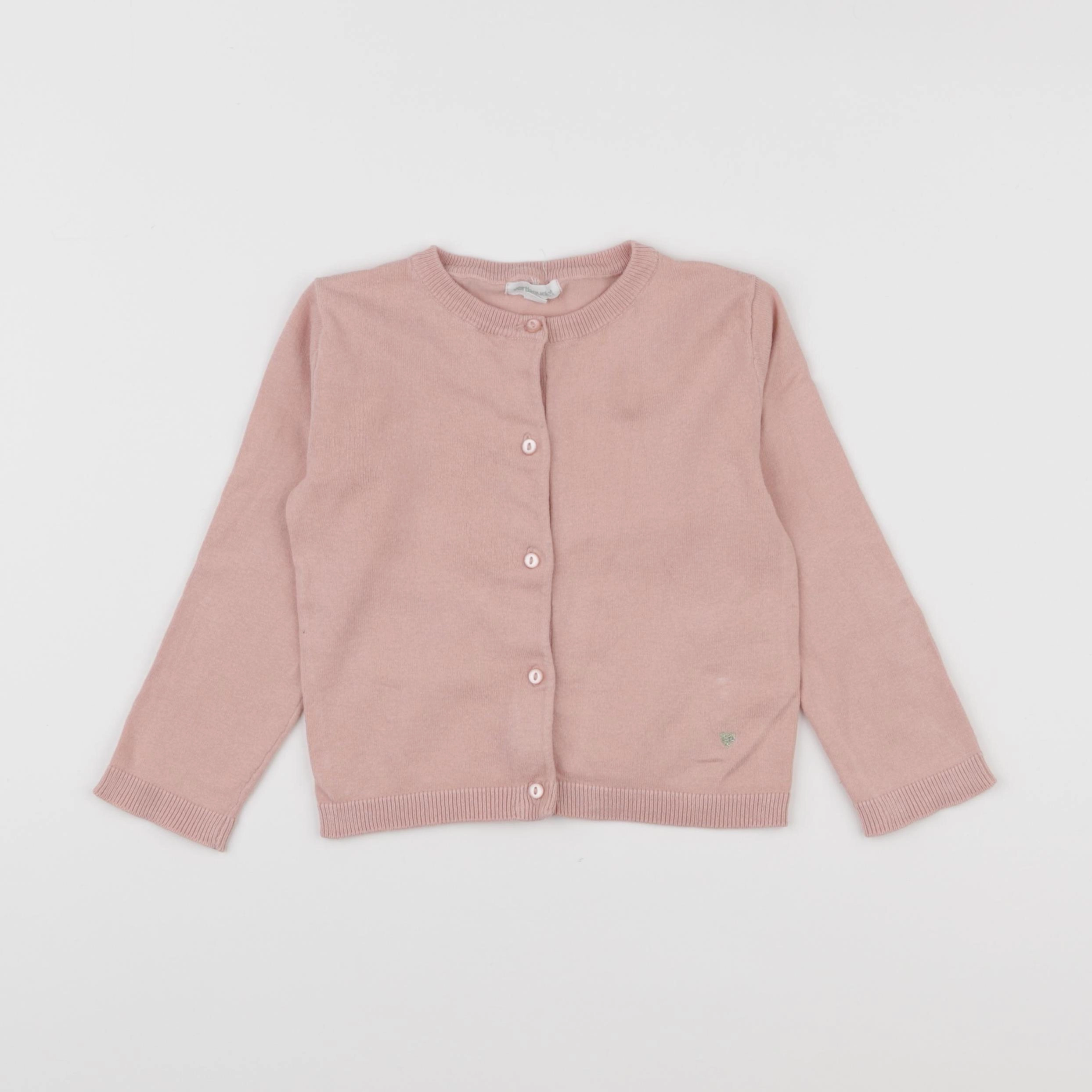 Vertbaudet - gilet rose - 3 ans