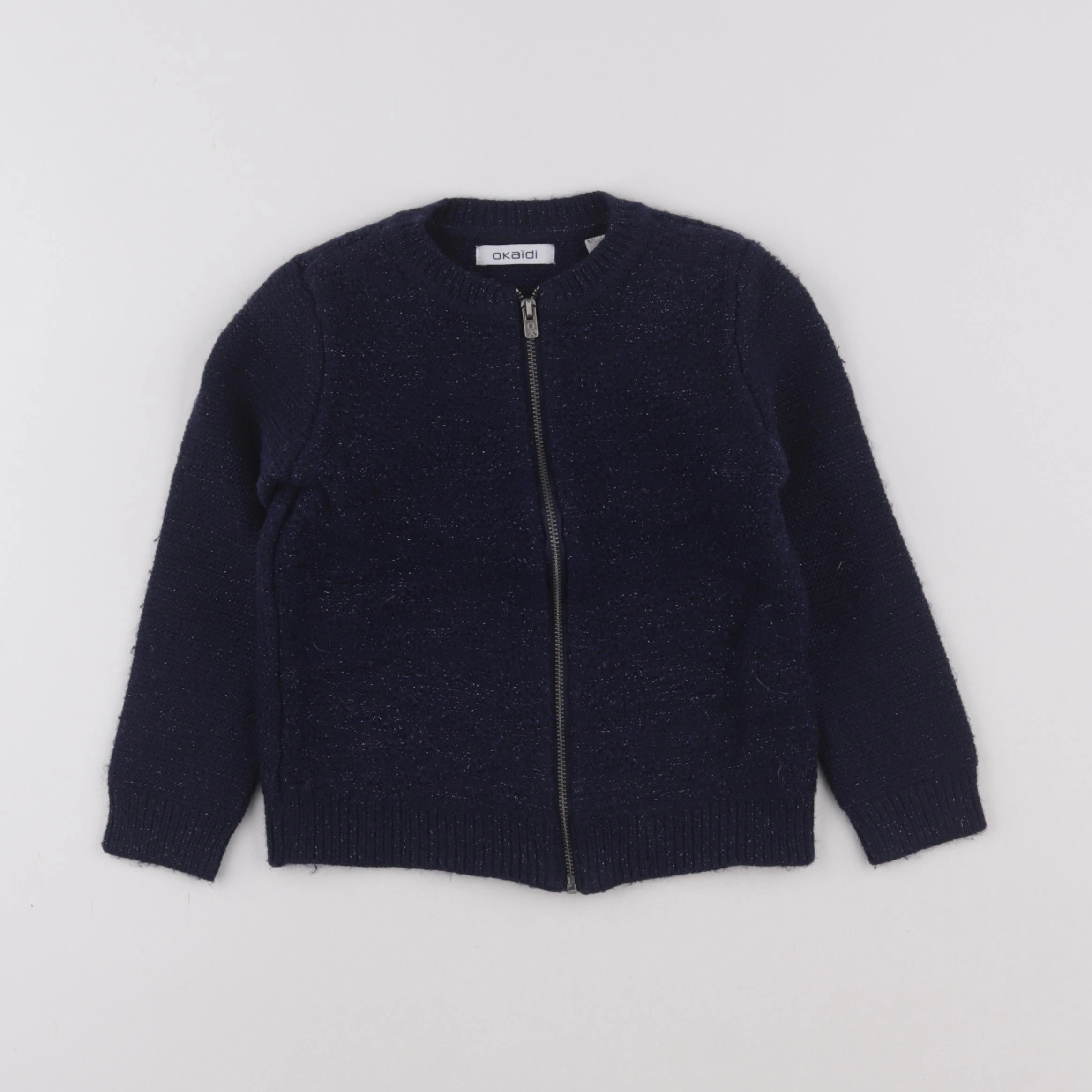 Okaidi - gilet bleu - 6 ans