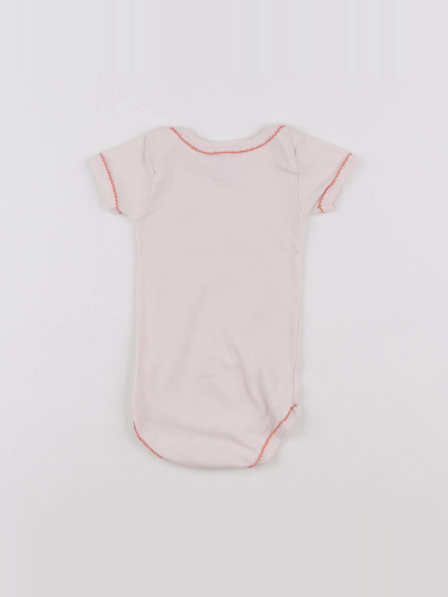Petit Bateau - body rose - 6 mois