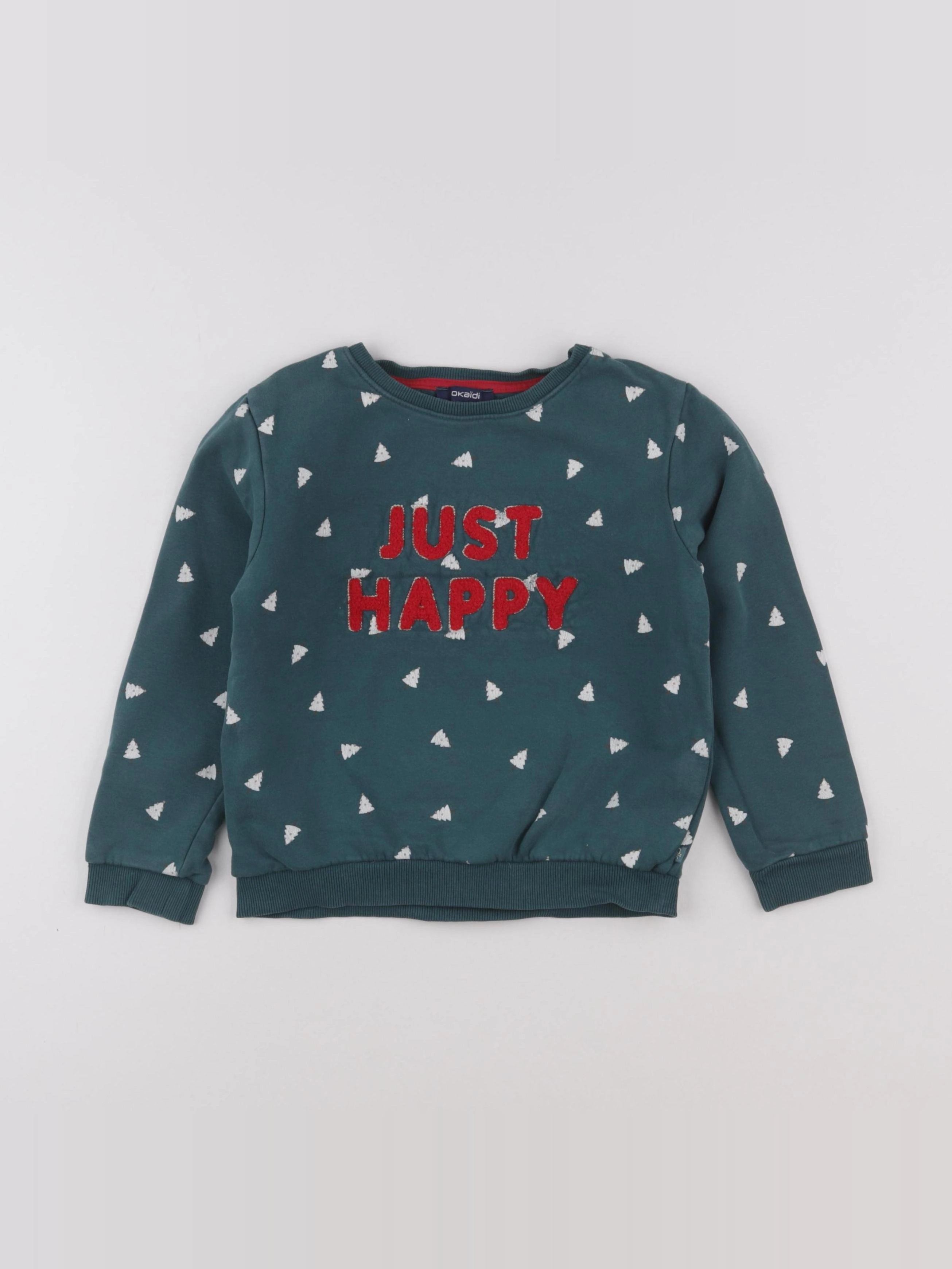 Okaidi - sweat vert - 6 ans