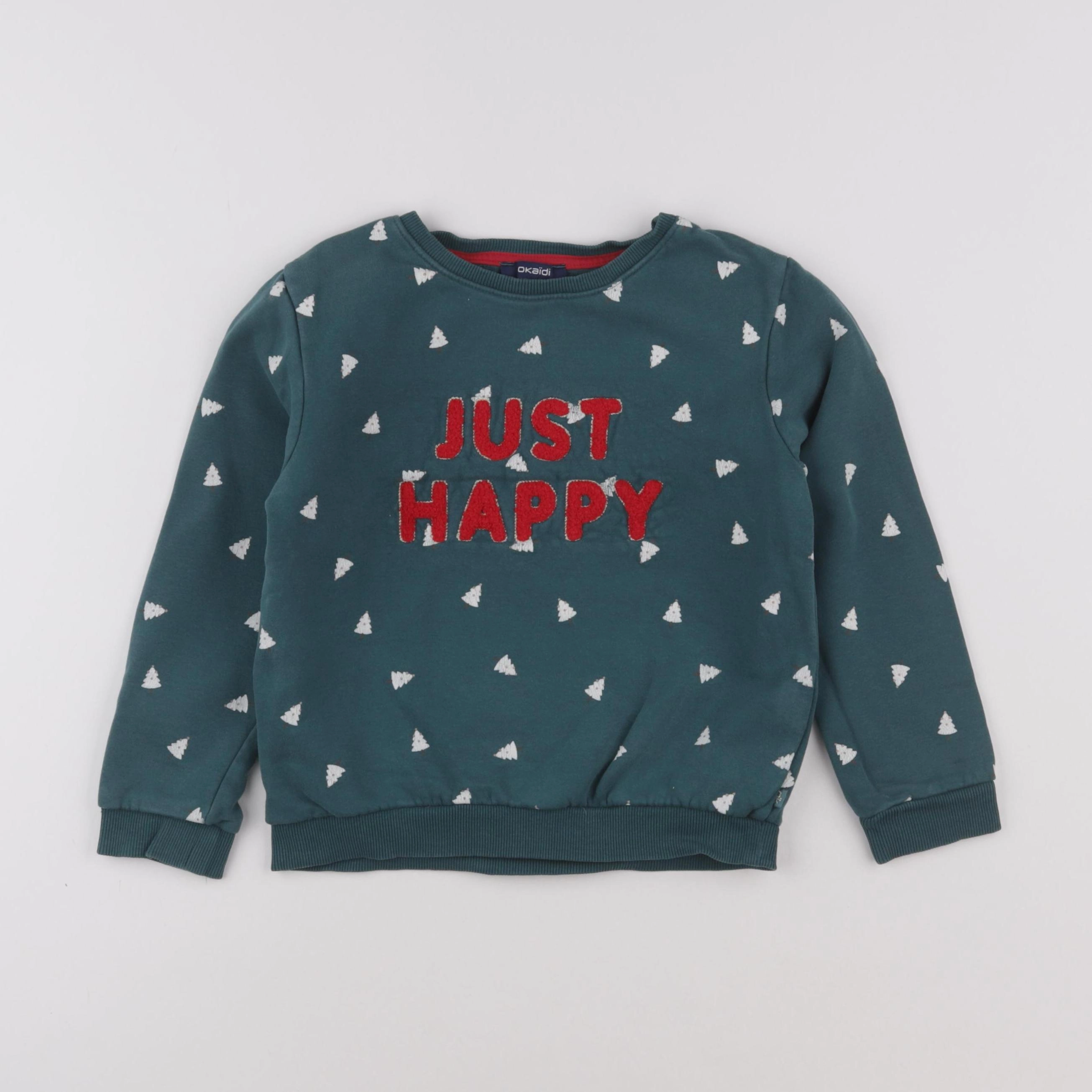 Okaidi - sweat vert - 6 ans