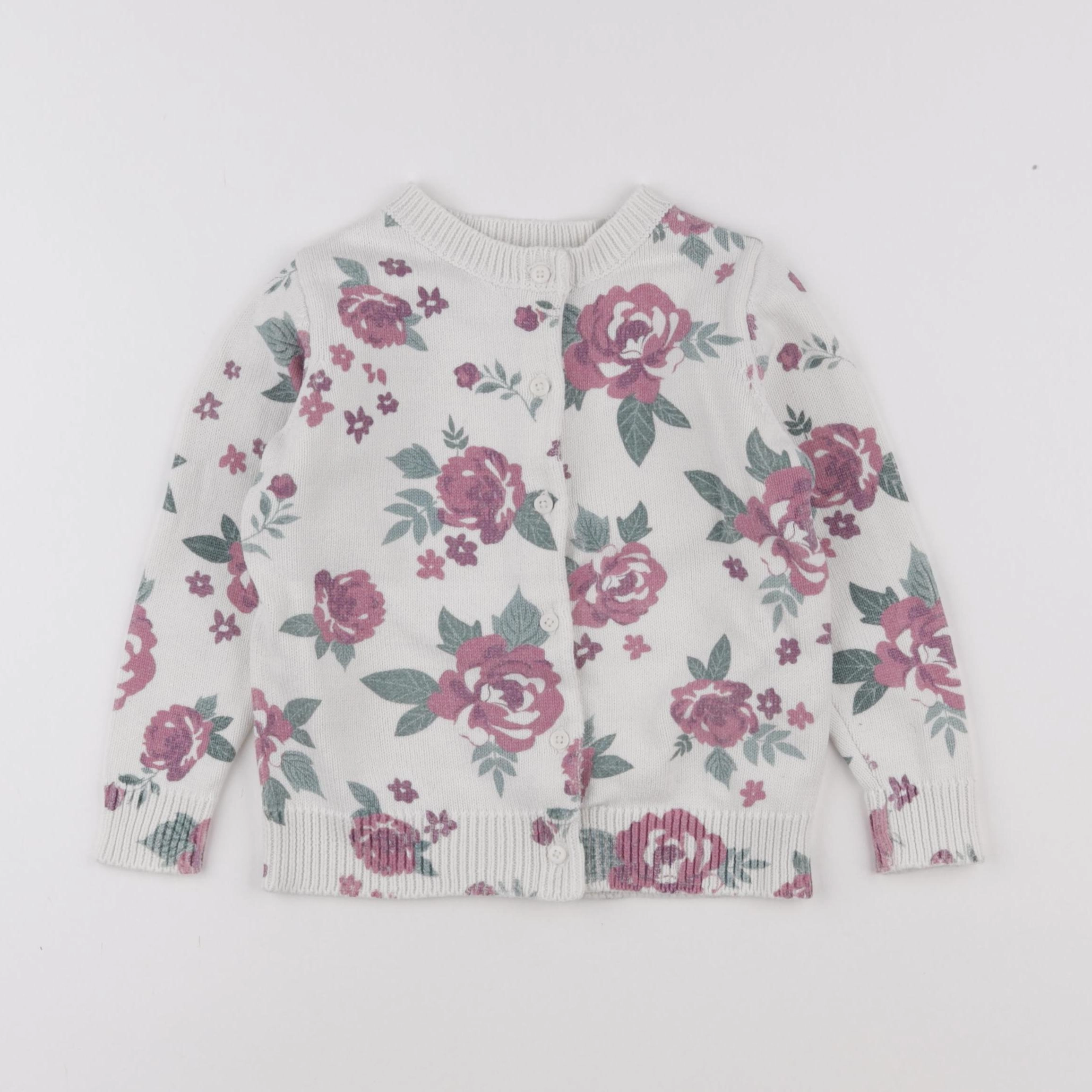 Vertbaudet - gilet blanc - 5 ans